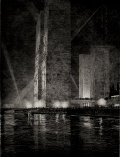 Grand Canal, America (Electrical Buildings at Night)