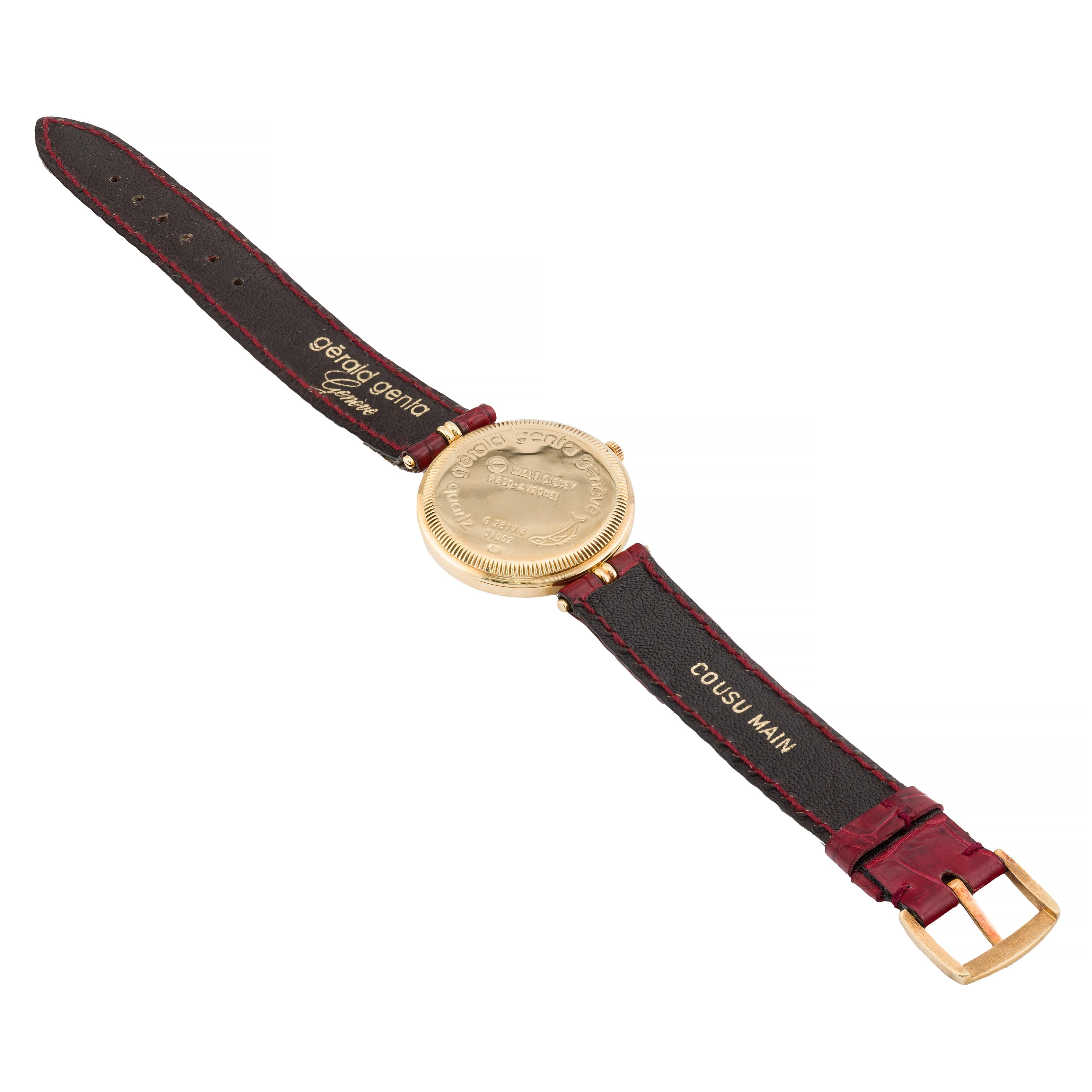 Gerald Genta for Disney Mickey Mouse Wrist Watch in 18K Yellow Gold 3