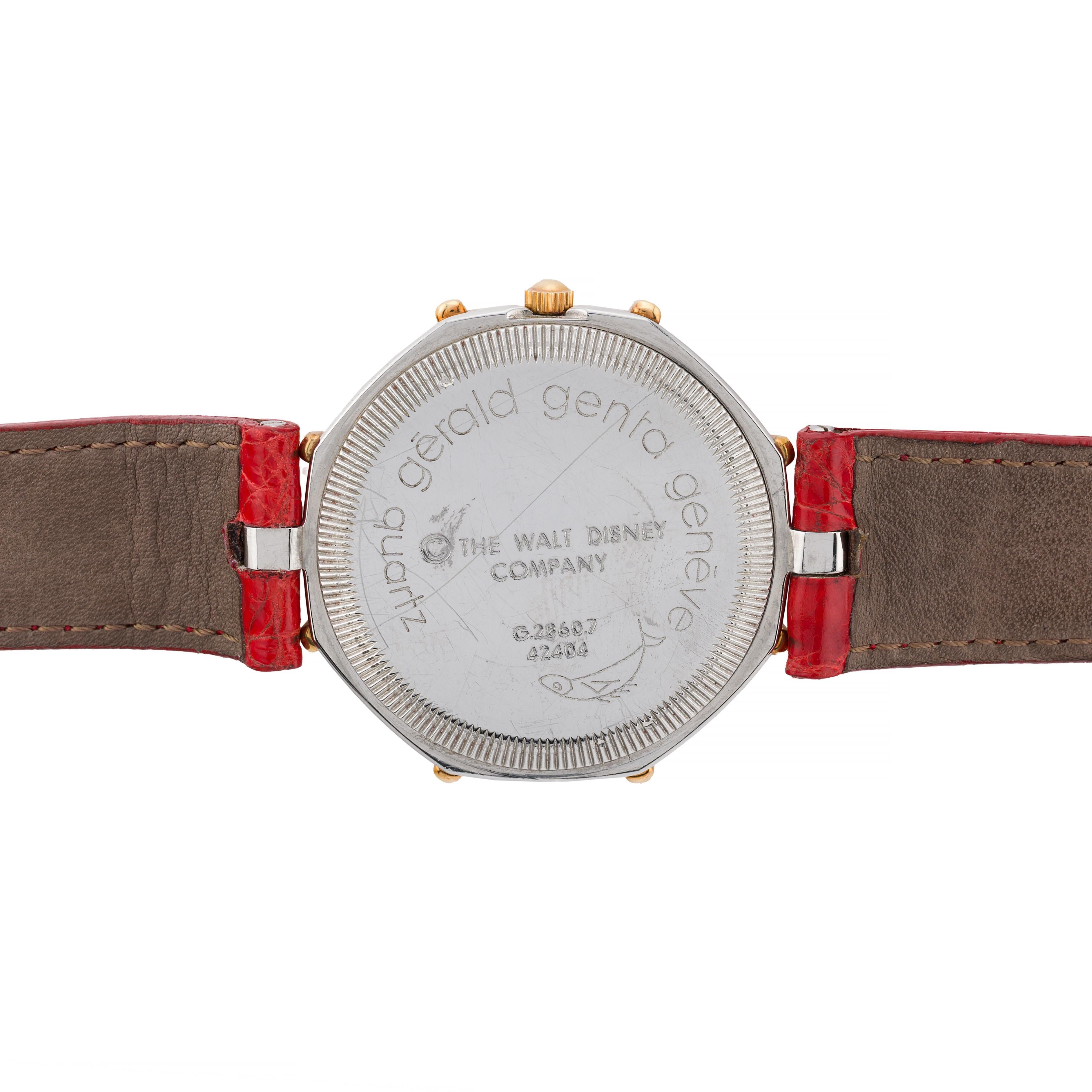 Gerald Genta for Disney Scrooge McDuck 18K Gold & Stainless Steel Wrist Watch 1