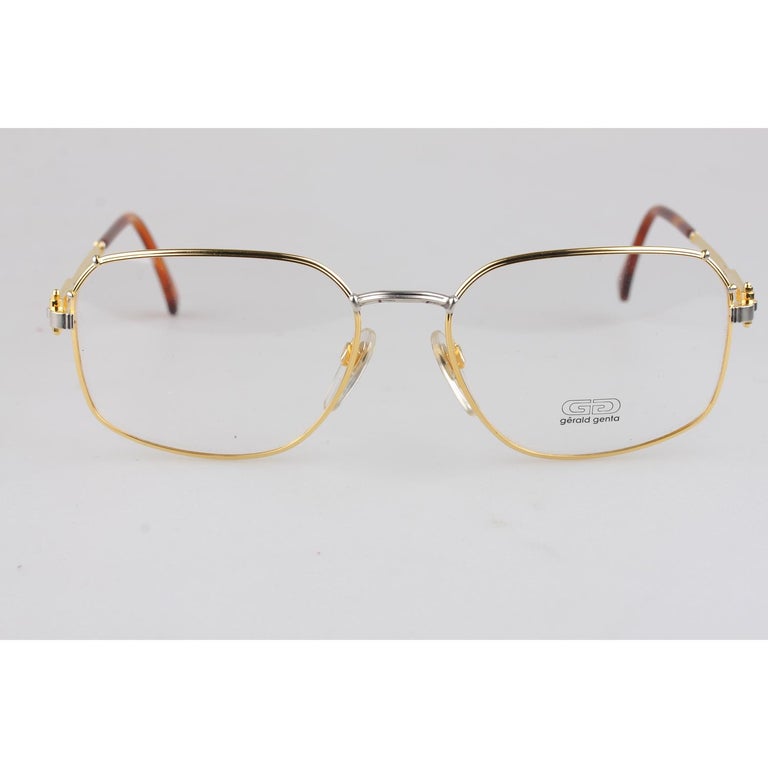 Gerald Genta Rare Vintage Unisex Gold Plated Eyeglasses New Old Stock ...