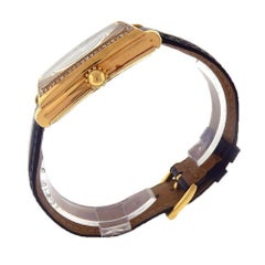 Gerald Genta Retro Solo 18k Yellow Gold Diamond Bezel Automatic Watch G.3671