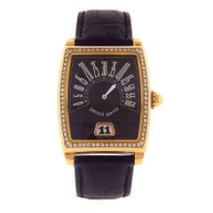 Gerald Genta Retro Solo 18k Yellow Gold Diamond Bezel Automatic Watch G.3671