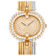 Gerald Genta Royama 18 Karat Yellow and White Gold Diamond Watch 21069