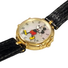Gerald Genta Yellow Gold and Pearl Dial Mickey Mouse Wristwatch