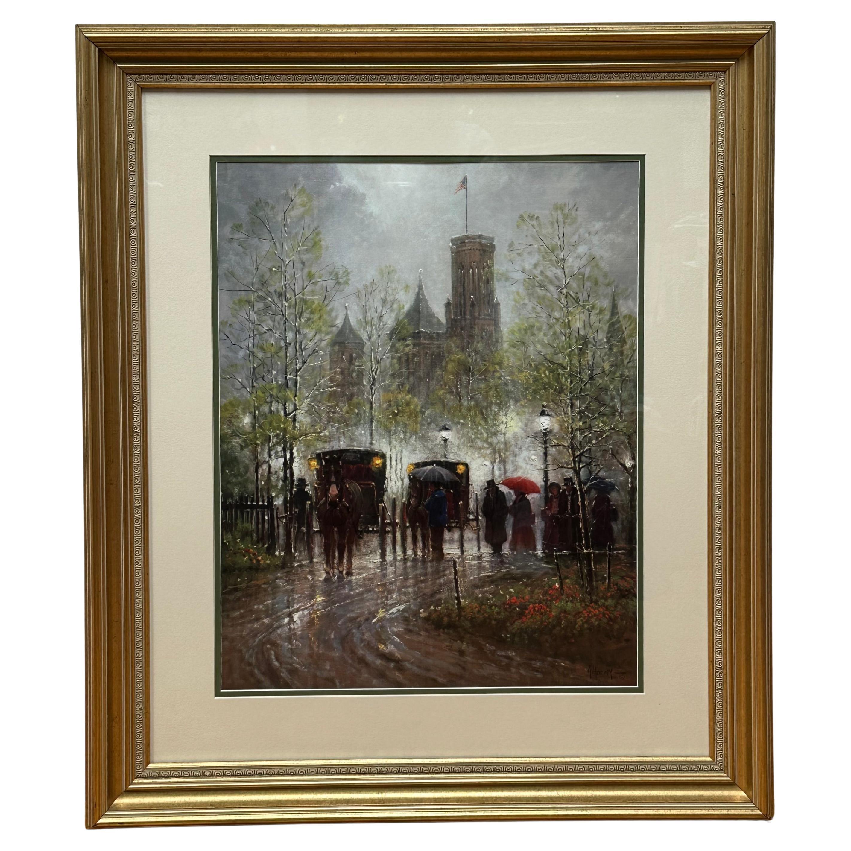 Gerald Harvey Jones Landscape Painting – "Smithsonian Dream" Druck