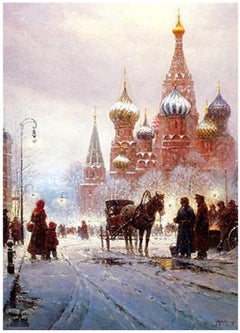 Gerald Harvey, "Cathedral of St Basil" 926/950 Snowy European Landscape