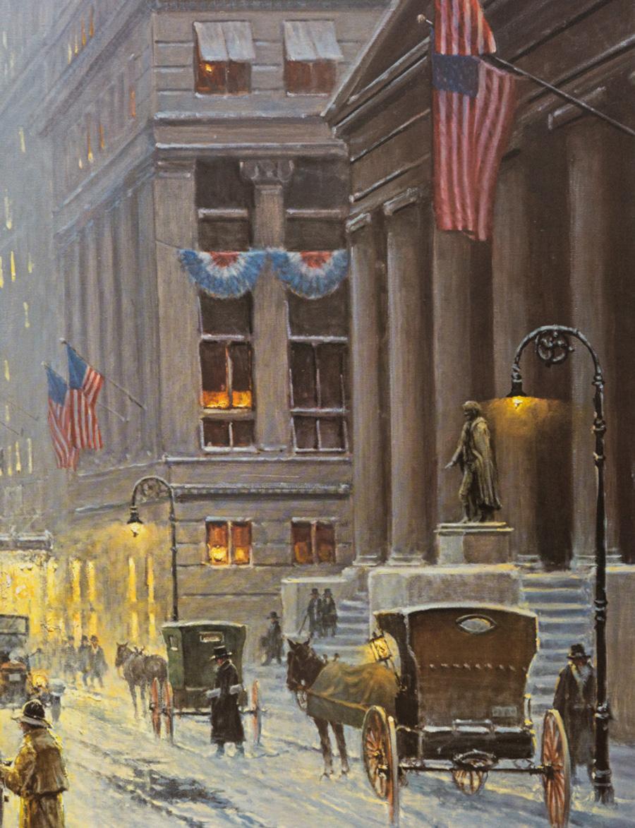 Wall Street - New York - Print by Gerald Harvey Jones