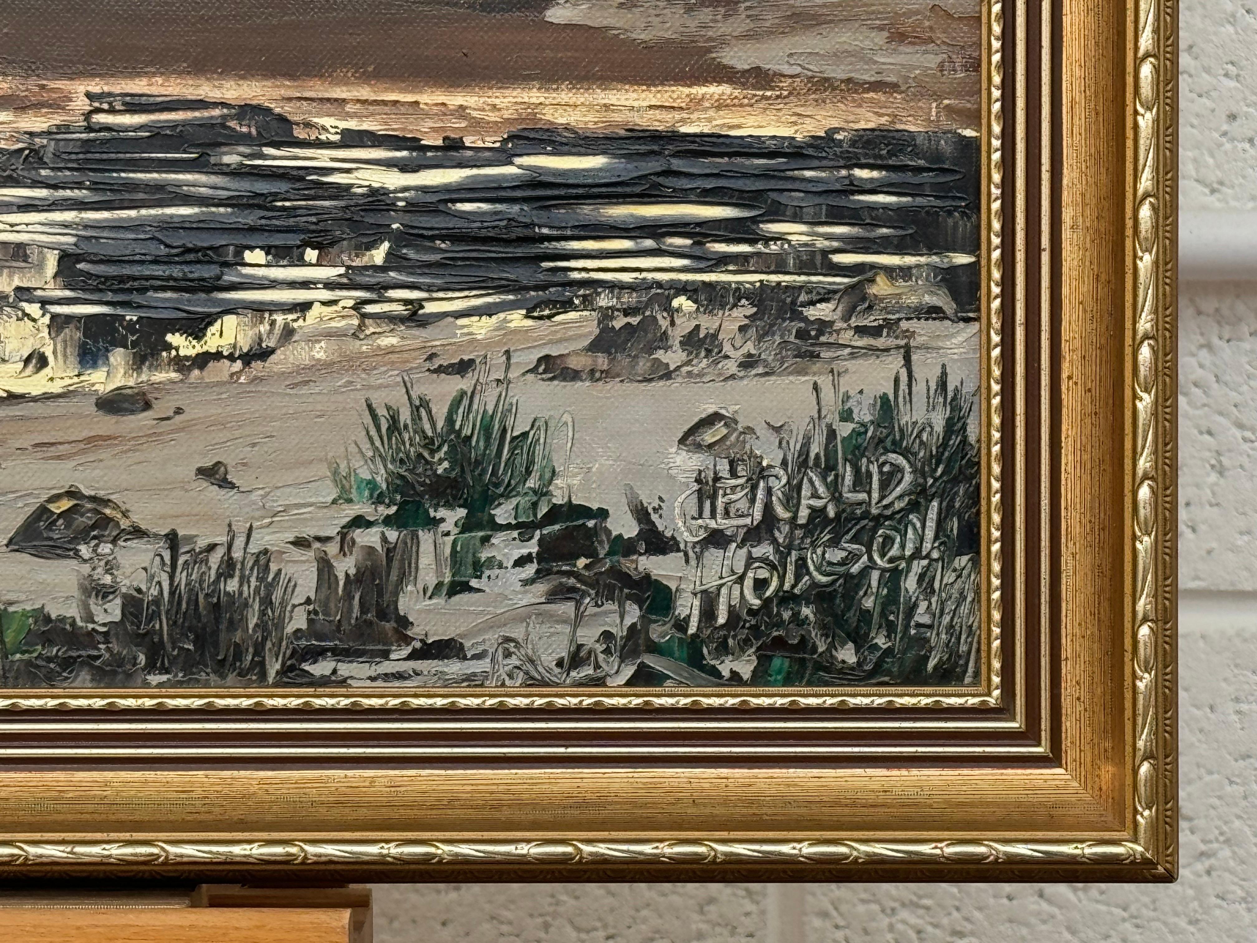 Loch Garten nelle Highlands scozzesi Impasto d'epoca dipinto da un artista britannico in vendita 3