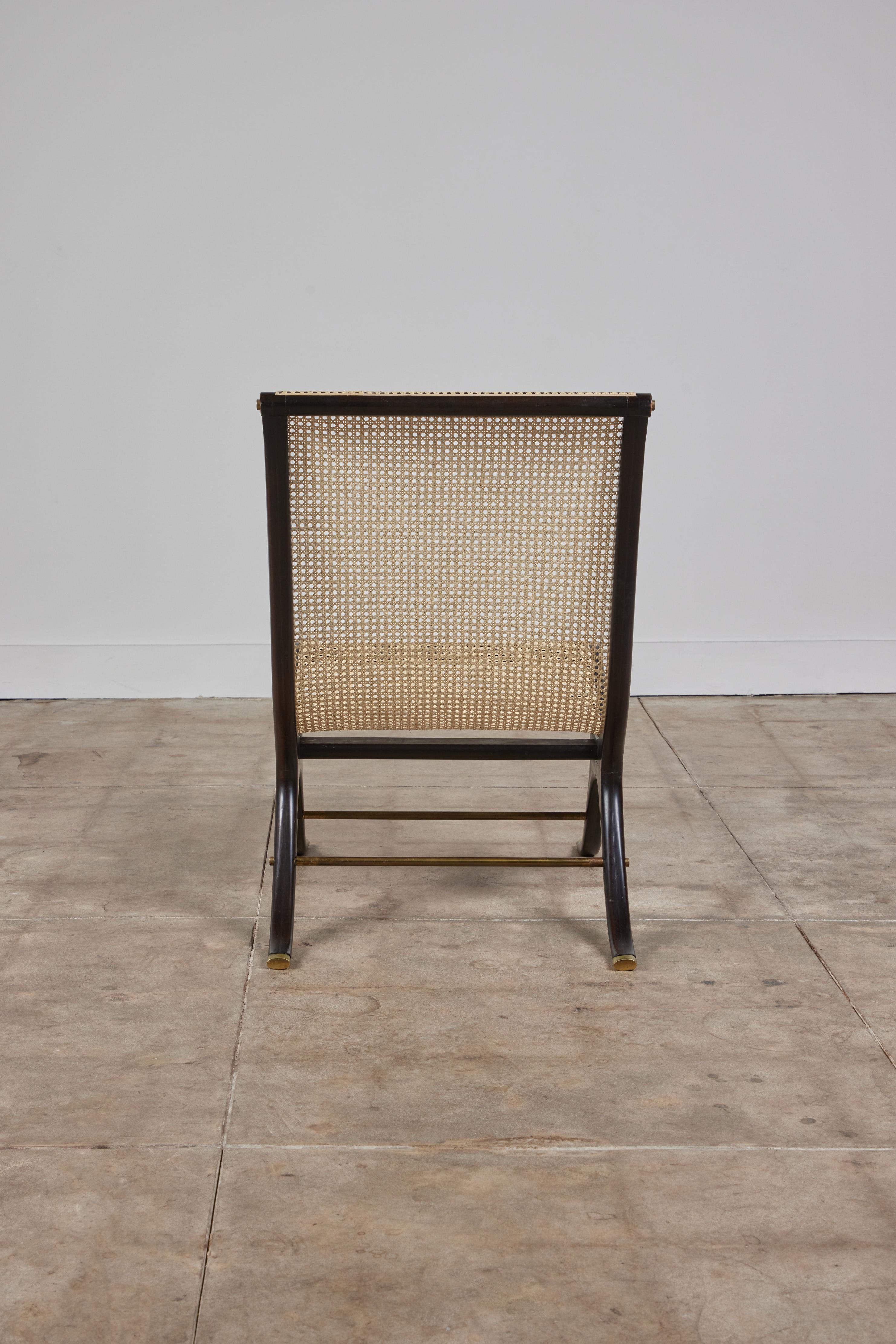 American Gerald Jerome Caned Lounge Chair for Heritage