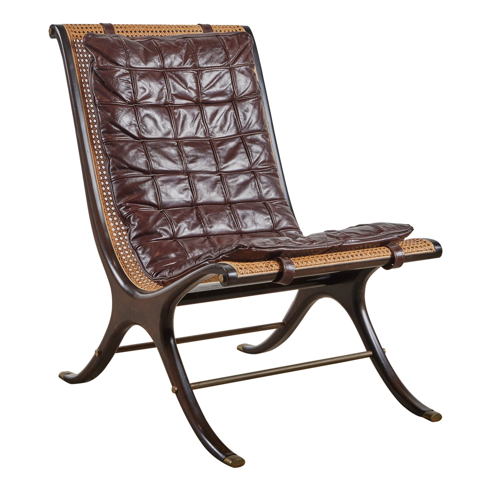 Gerald Jerome Caned Lounge Chair for Heritage