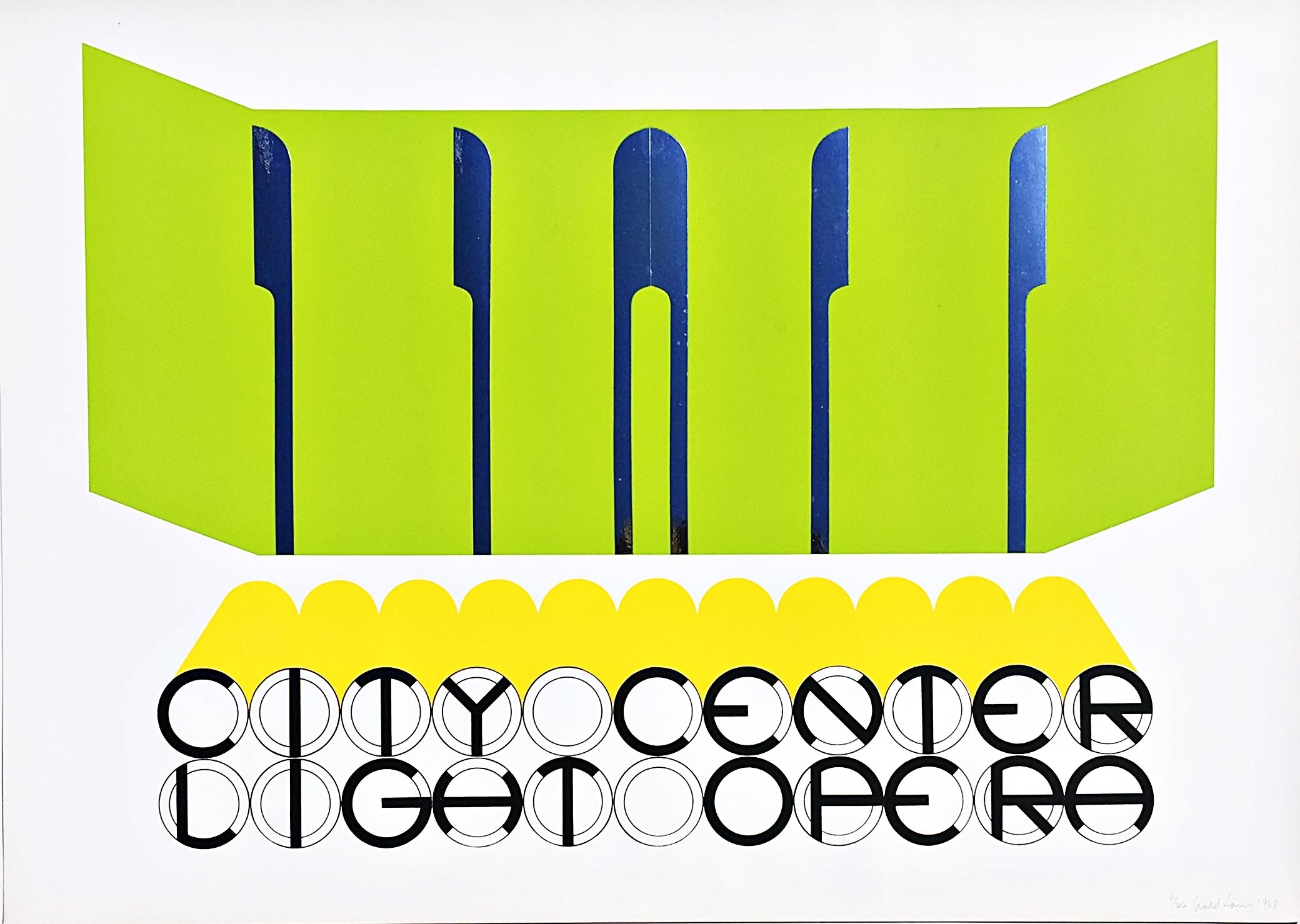 City Center Lights Opera - Mixed Media Art de Gerald Laing