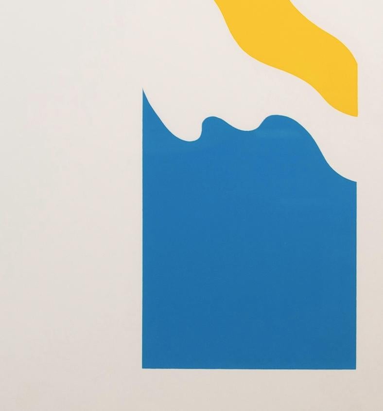 Plunger, 1968 - Minimalist White Abstract Graphic 20th Century Screenprint For Sale 2