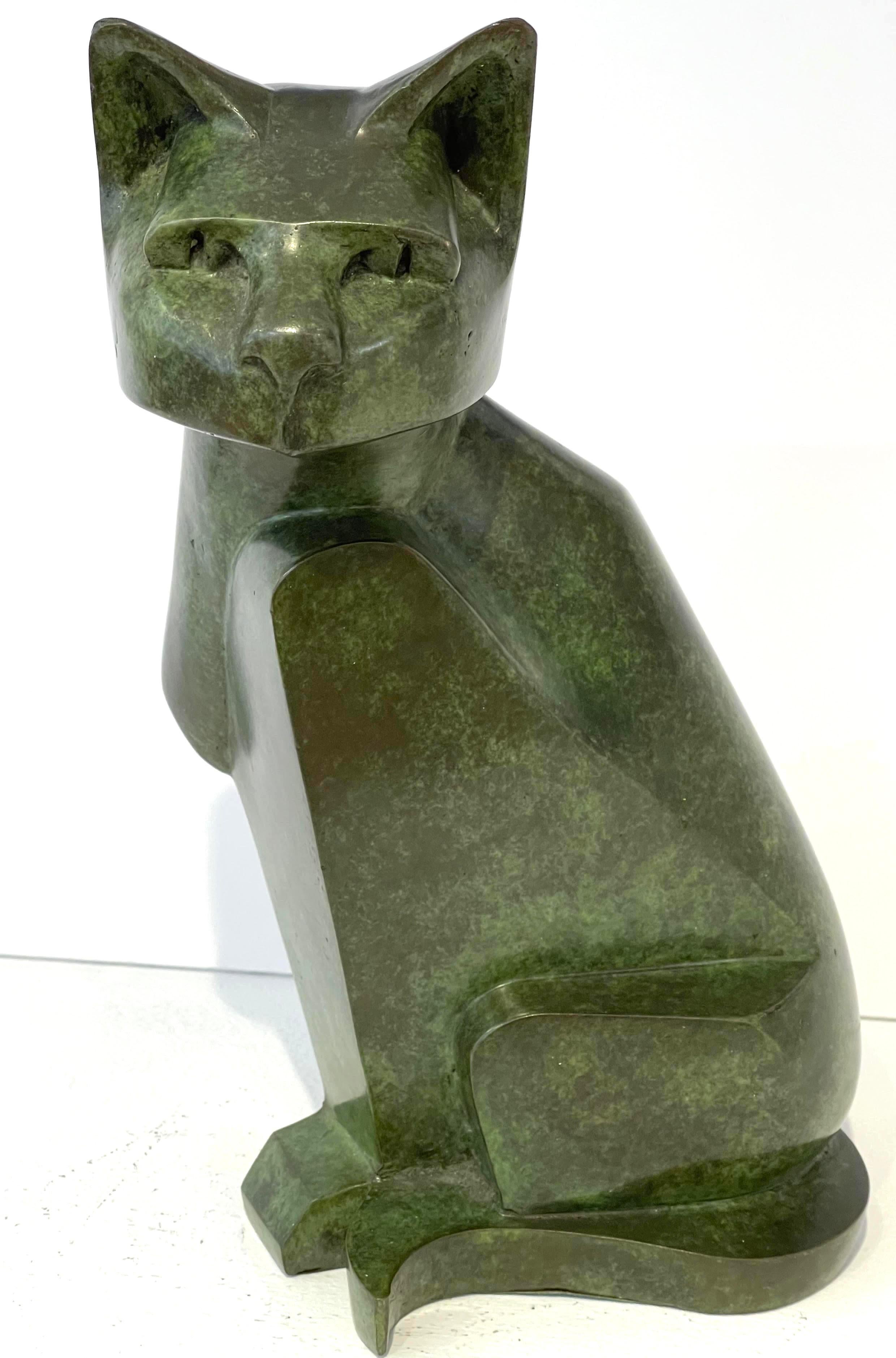 CAT Catalogue Raisonne Ref: Knight, CR-406 gegossene Bronzeskulptur eines famosen Künstlers – Sculpture von Gerald Laing