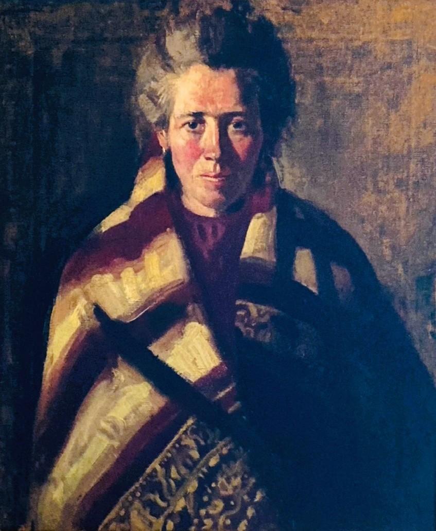 Una donna di Ballynakill. - Painting Moderno di Gerald Leslie Brockhurst