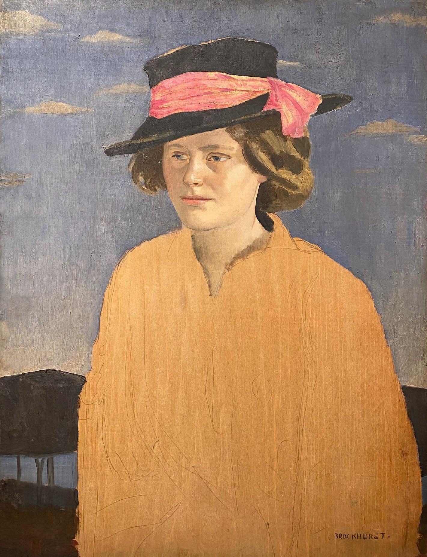 Portrait de Marguerite Folin, Gerald Brockhurst - Painting de Gerald Leslie Brockhurst