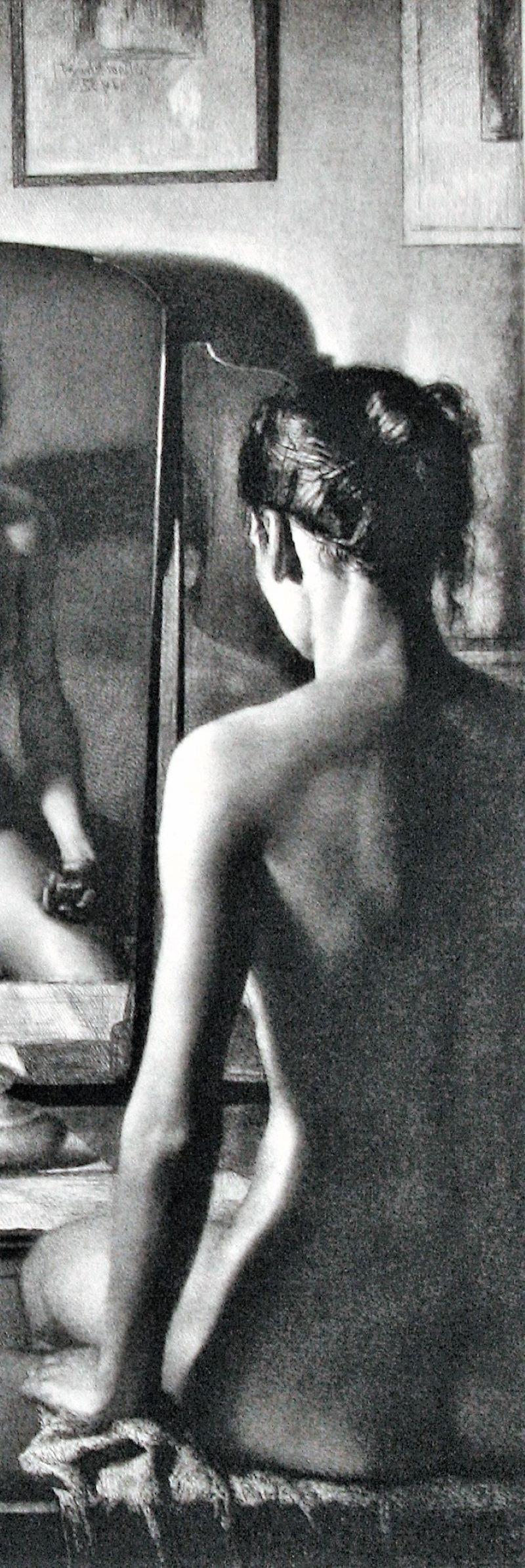 La adolescencia. (Kathleen Nancy Woodward). 1932. Grabado. Fletcher 75 estado vi. Imagen: 14 3/8 x 10 7/16 (hoja 16 3/8 x 12 1/4. Edición total 91). Ilustrado: Guichard, British Etchers 1850-1940; Fine Prints of the Year, 1933 y Zigrosser, Six