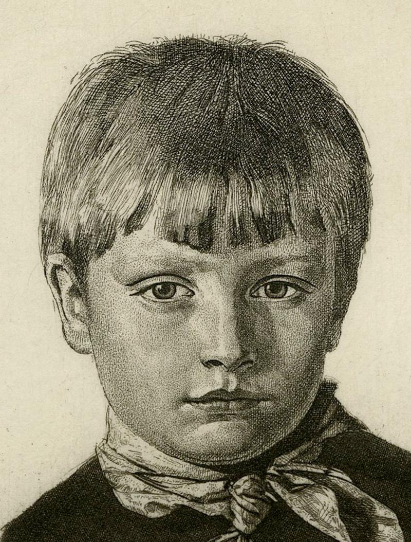 Amberley Boy, No. 2 - Print by Gerald Leslie Brockhurst