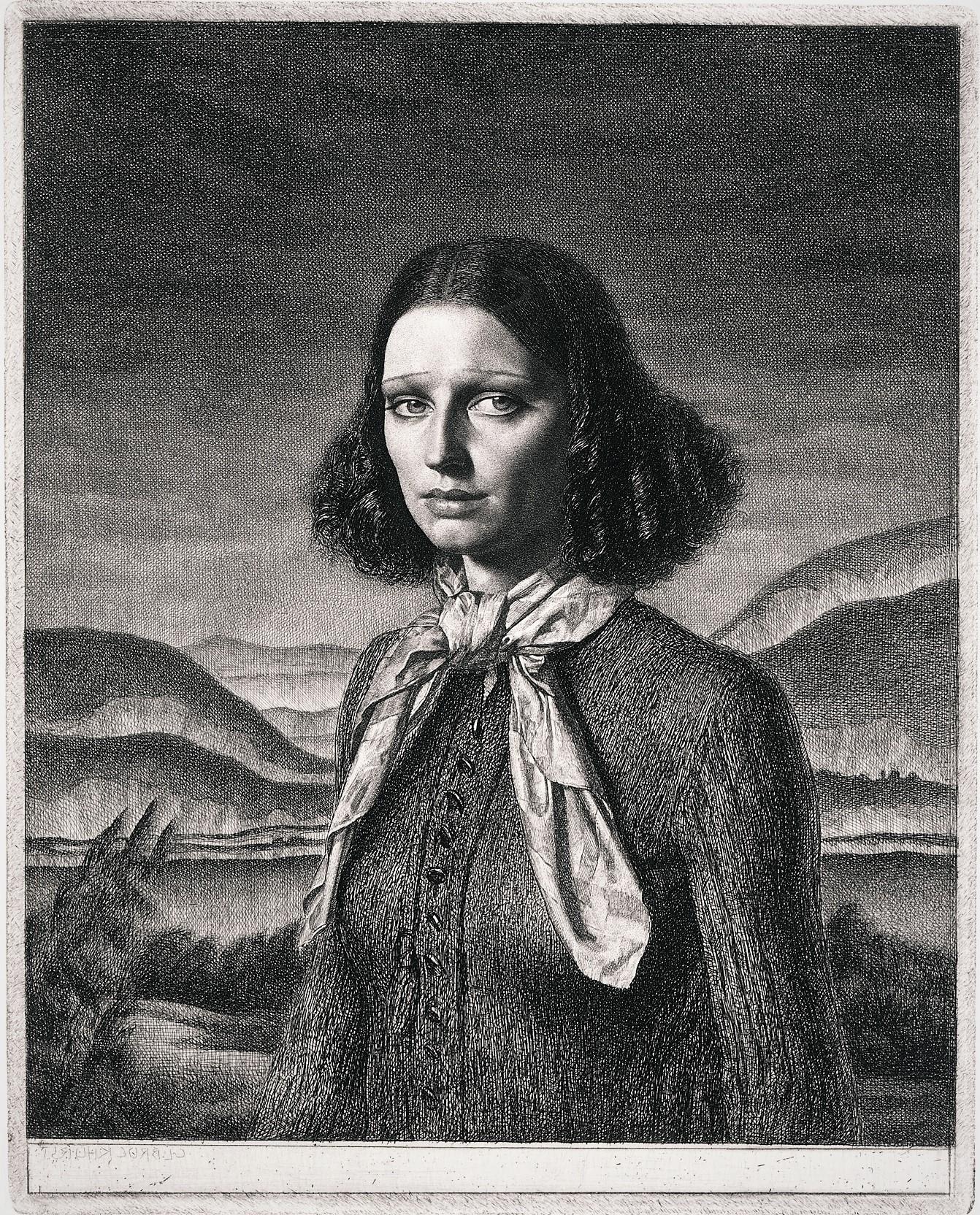 Dorette (Kathleen Nancy Woodward). - Renaissance Print by Gerald Leslie Brockhurst