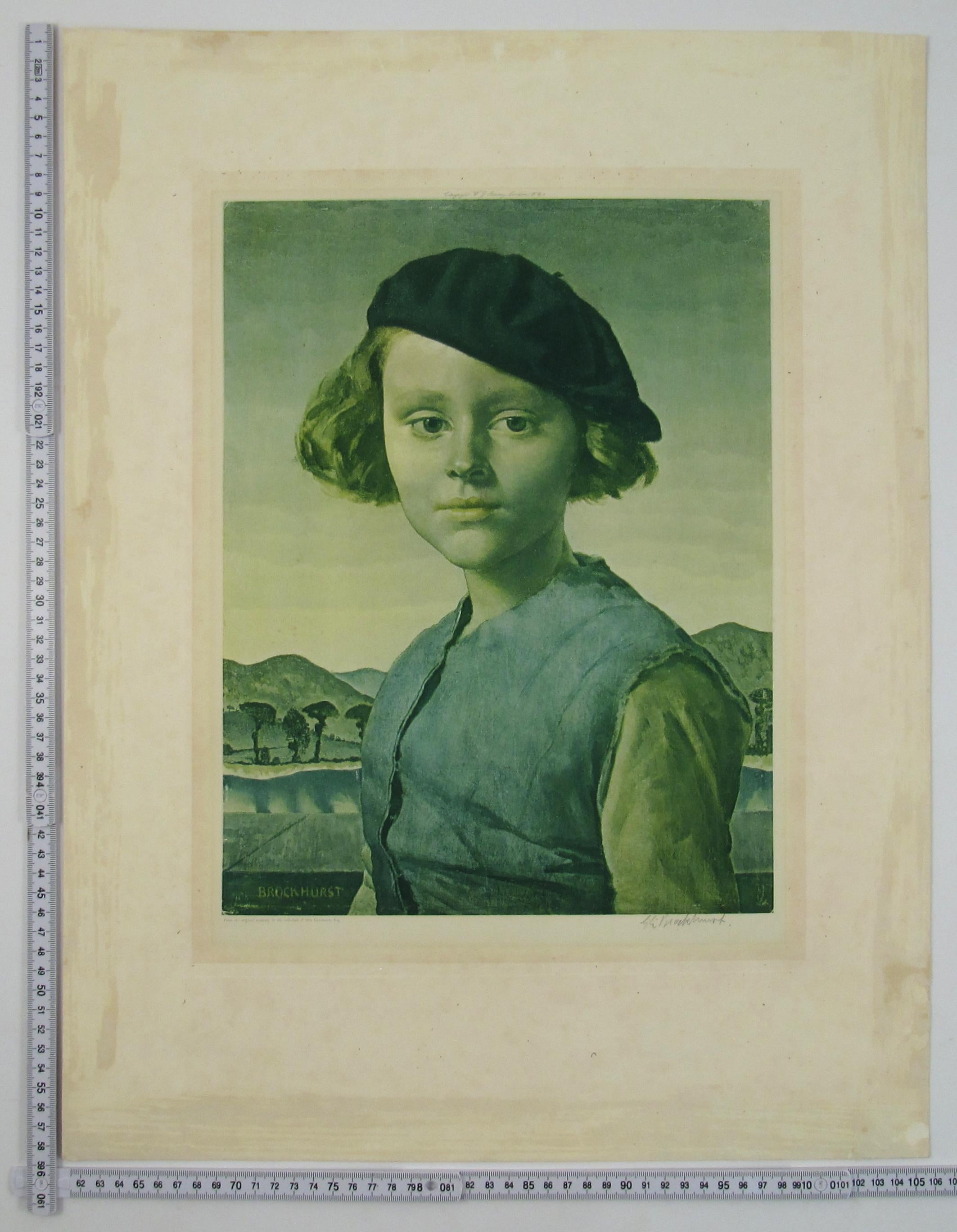 Gerald Leslie Brockhurst (1890-1978) – Ideal Head – Signed Lithograph - ca. 1925 For Sale 8