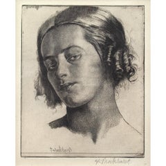 Gerald Leslie Brockhurst, Nadia, Aguafuerte
