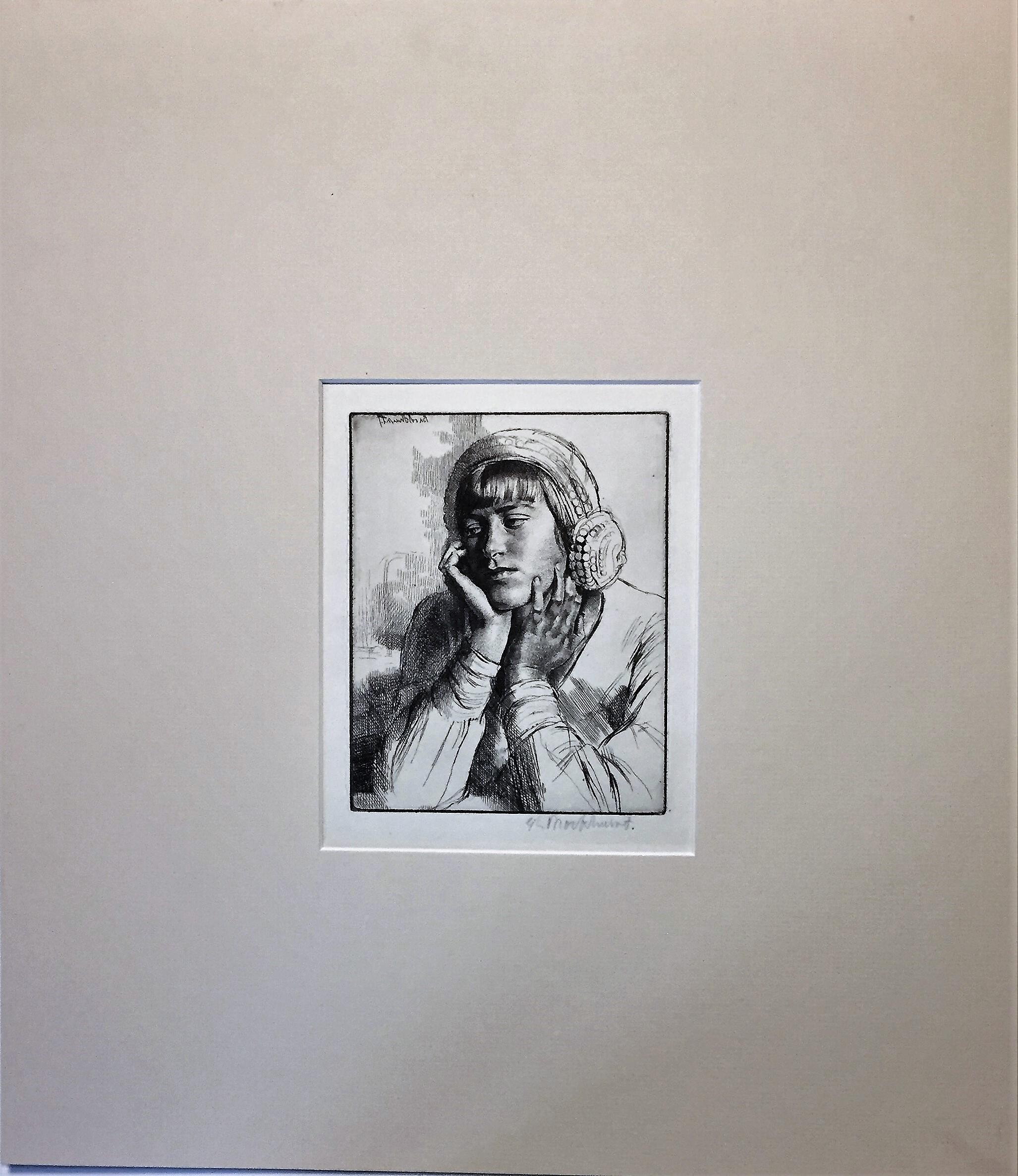 Le Beguin (Anaïs) - Moderne Print par Gerald Leslie Brockhurst