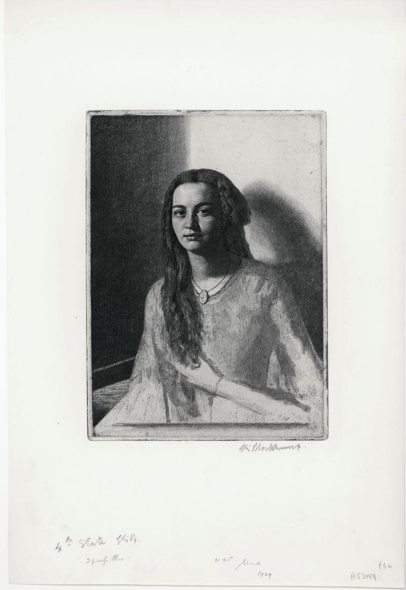 Una (The Young Creole) - Print by Gerald Leslie Brockhurst