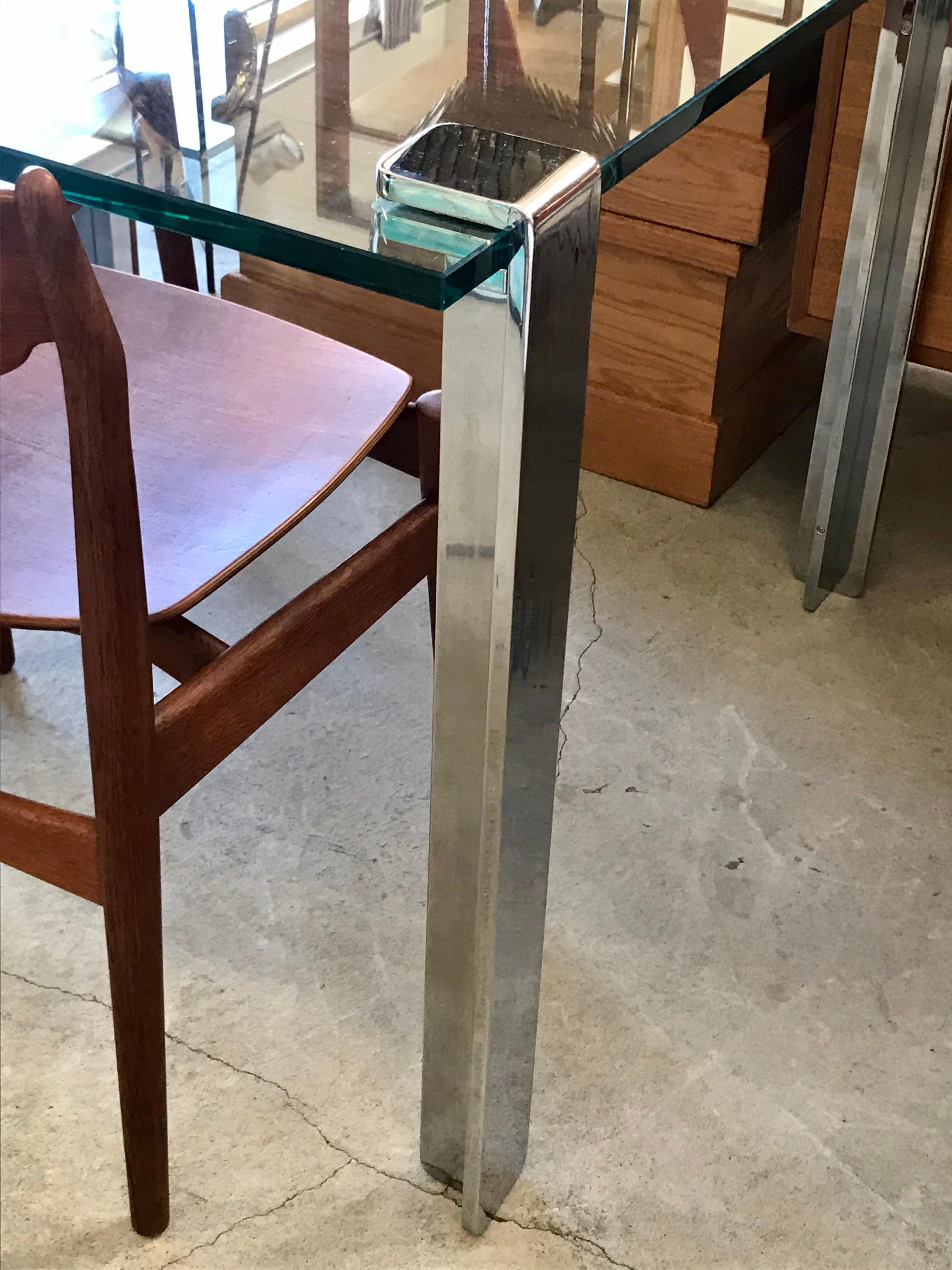 Steel Gerald McCabe 'Clamp' Base Dinette Table
