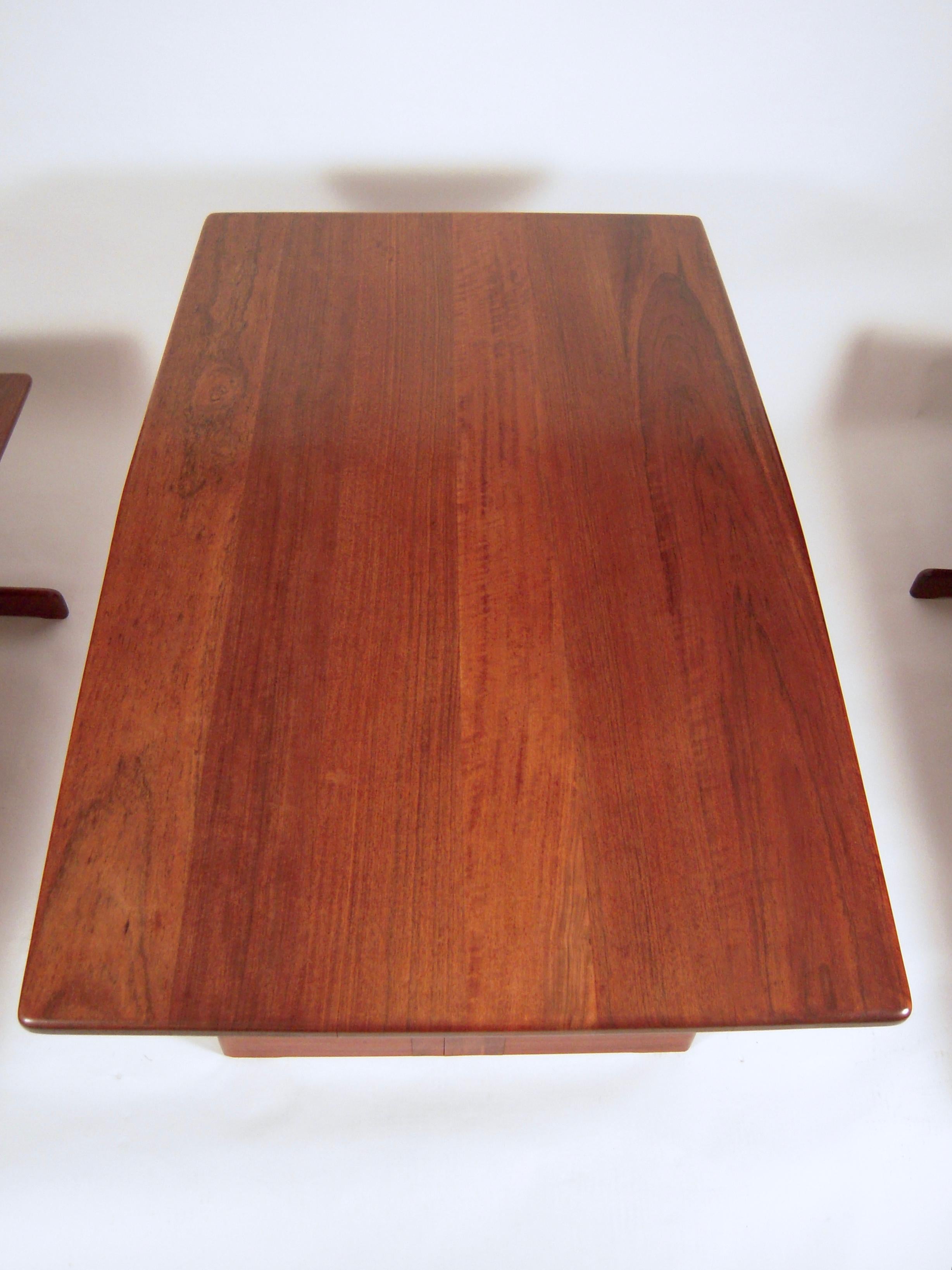 Gerald McCabe Dining Walnut Table with Two Benches 4