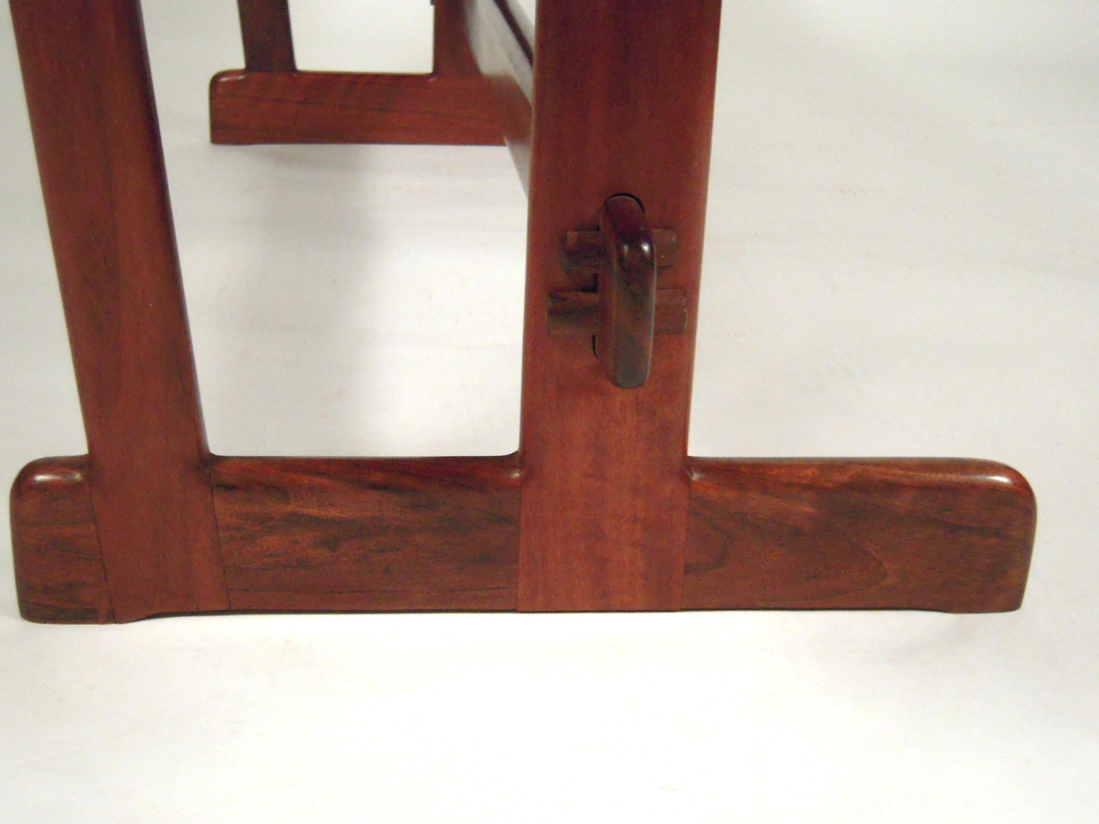 Gerald McCabe Dining Walnut Table with Two Benches 1