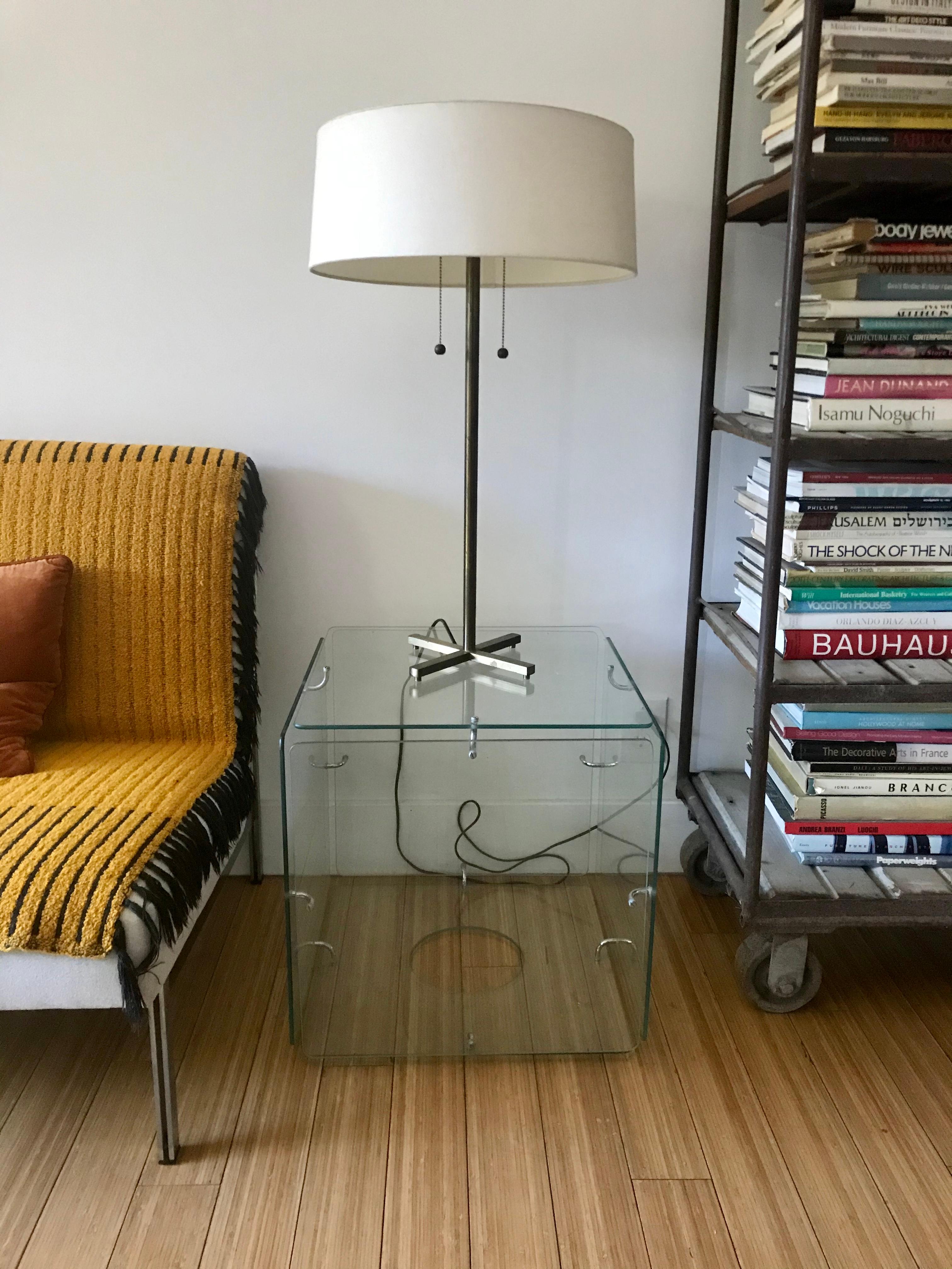 Mid-Century Modern Gerald McCabe Glass Cube Occasional Tables For Sale