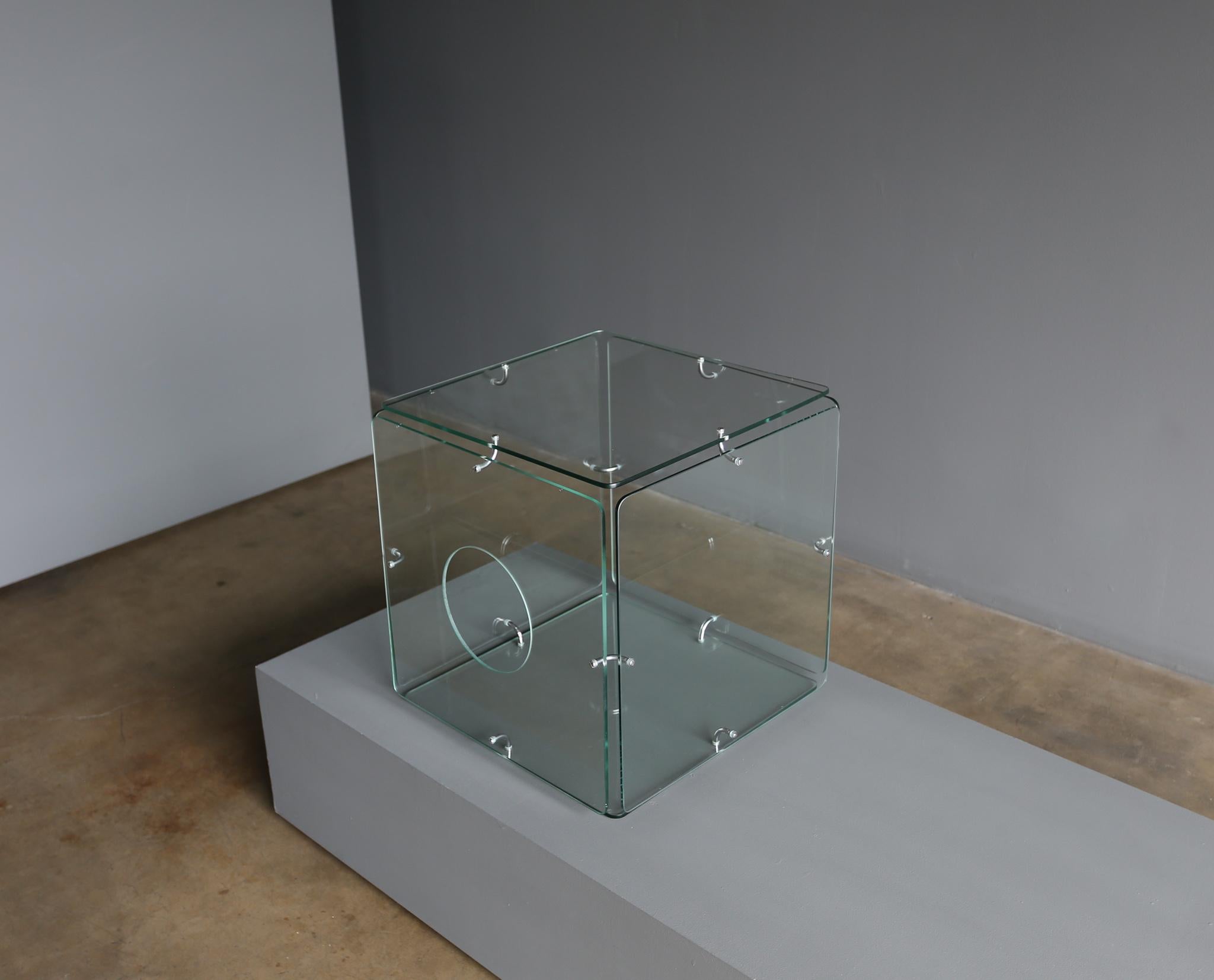 Gerald McCabe Glass Cube Table for Eon, circa 1965 2