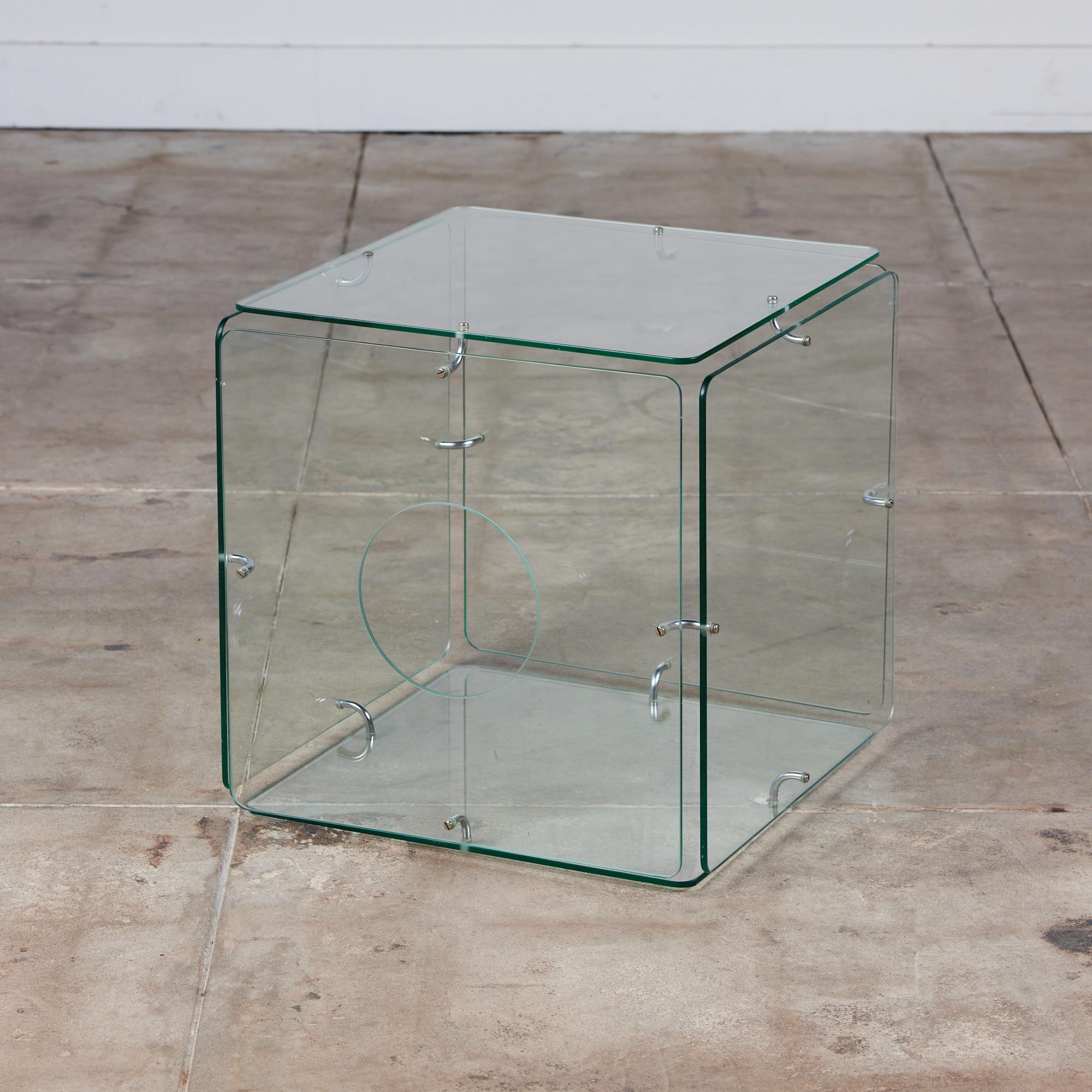 Mid-Century Modern Gerald McCabe Glass Cube Table