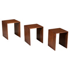Gerald McCabe Nesting Cube Side Tables for Orange Crate Modern