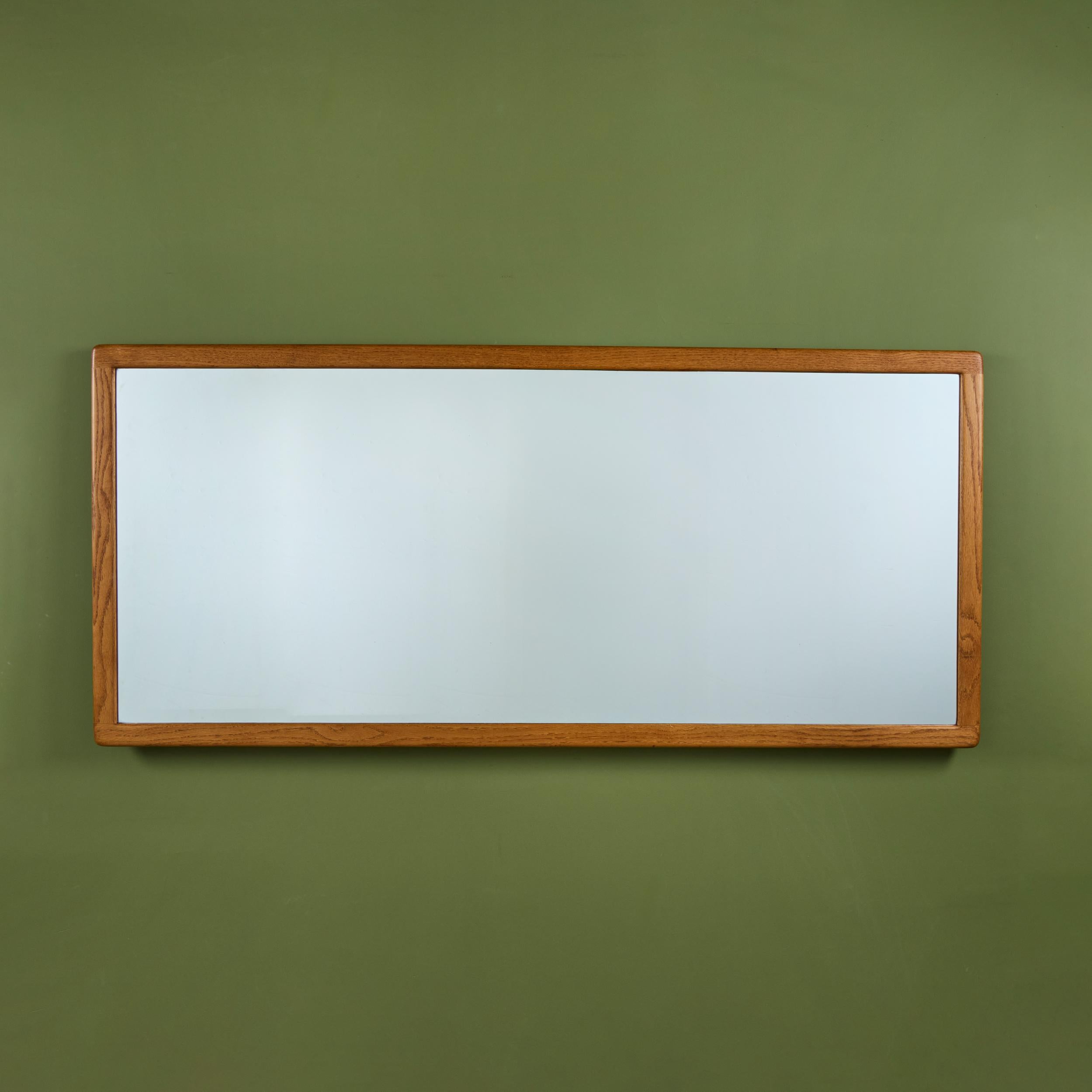 Americano Gerald McCabe Oversized Oak Wall Mirror in vendita