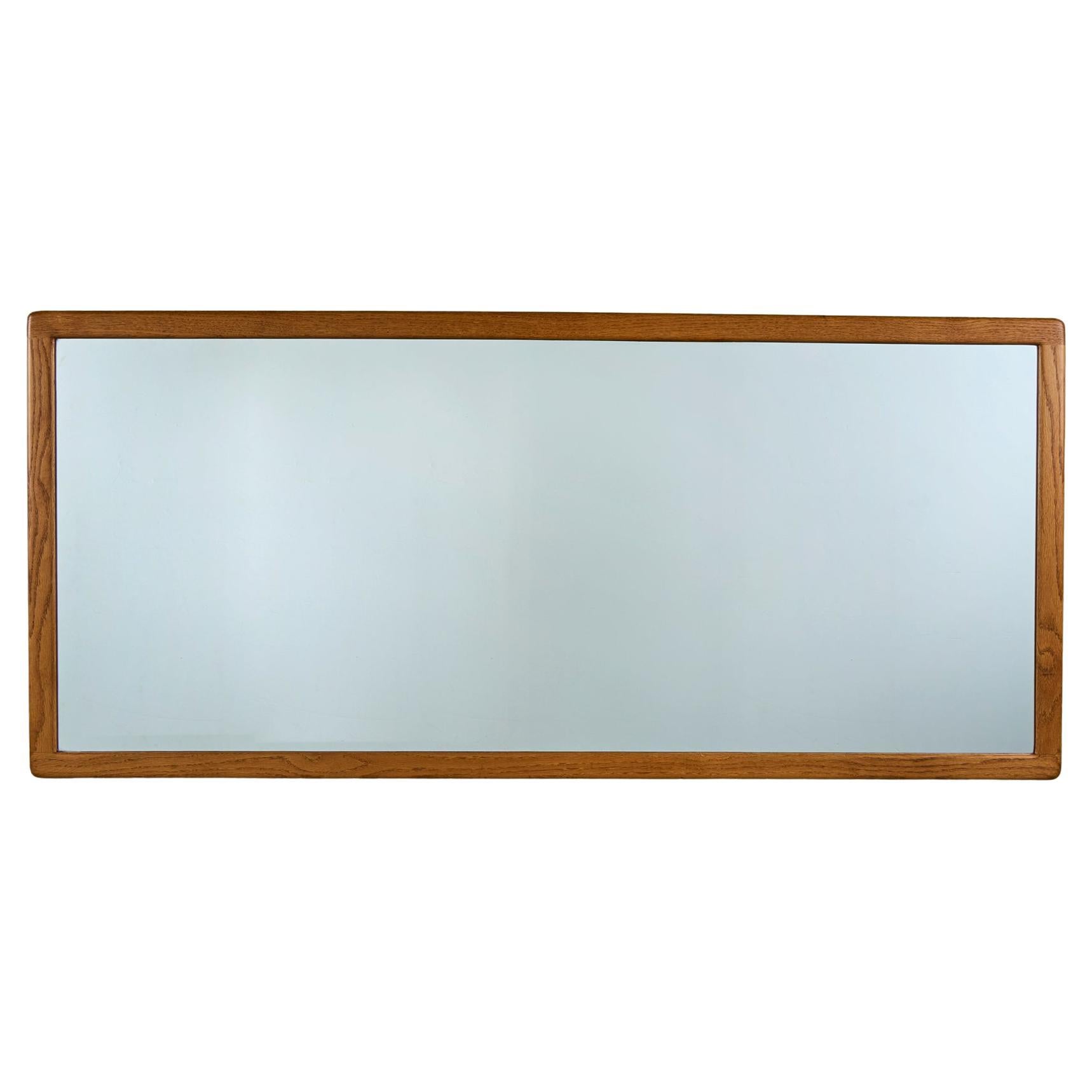 Gerald McCabe Oversized Oak Wall Mirror in vendita