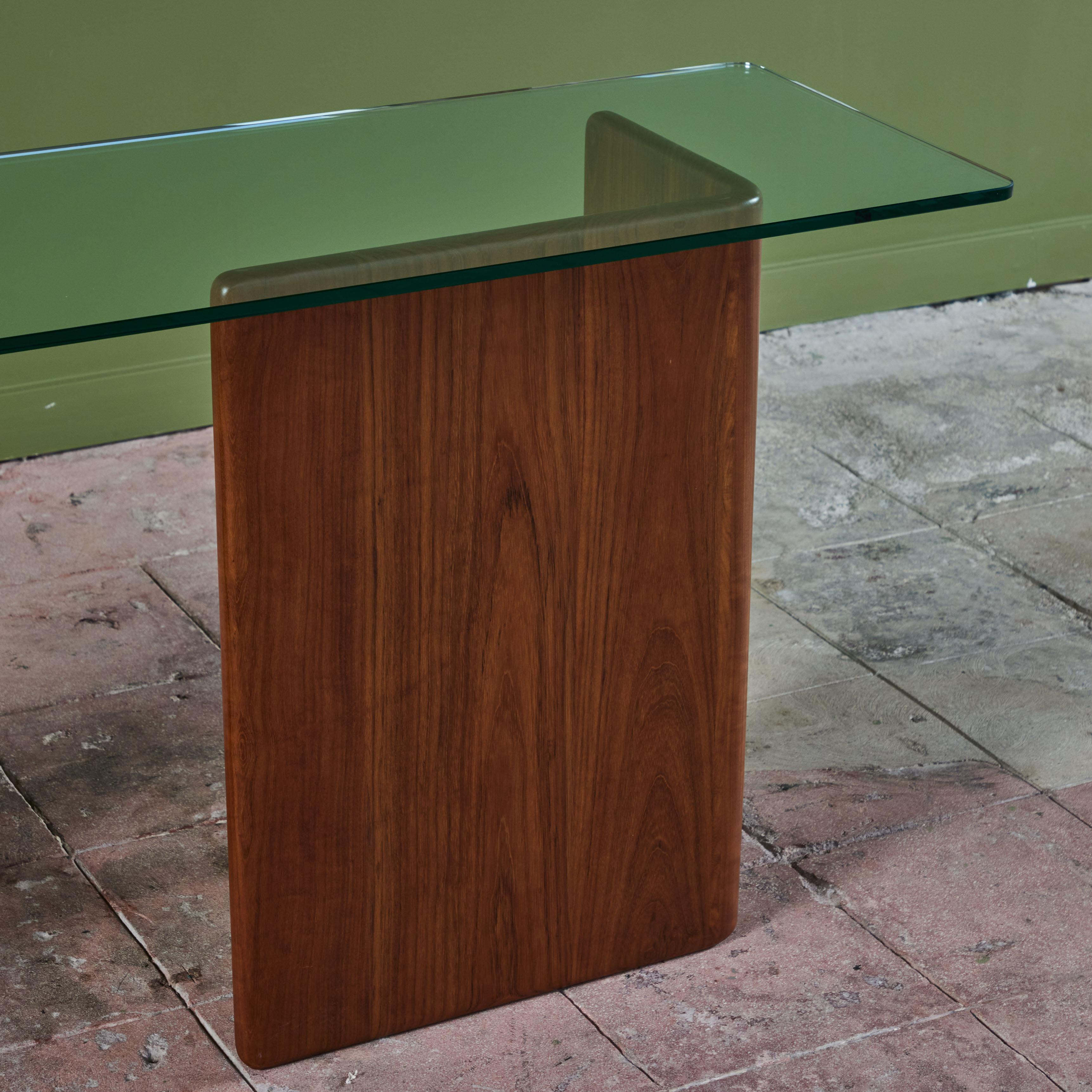 Gerald Mccabe Shedua and Glass Console For Sale 5