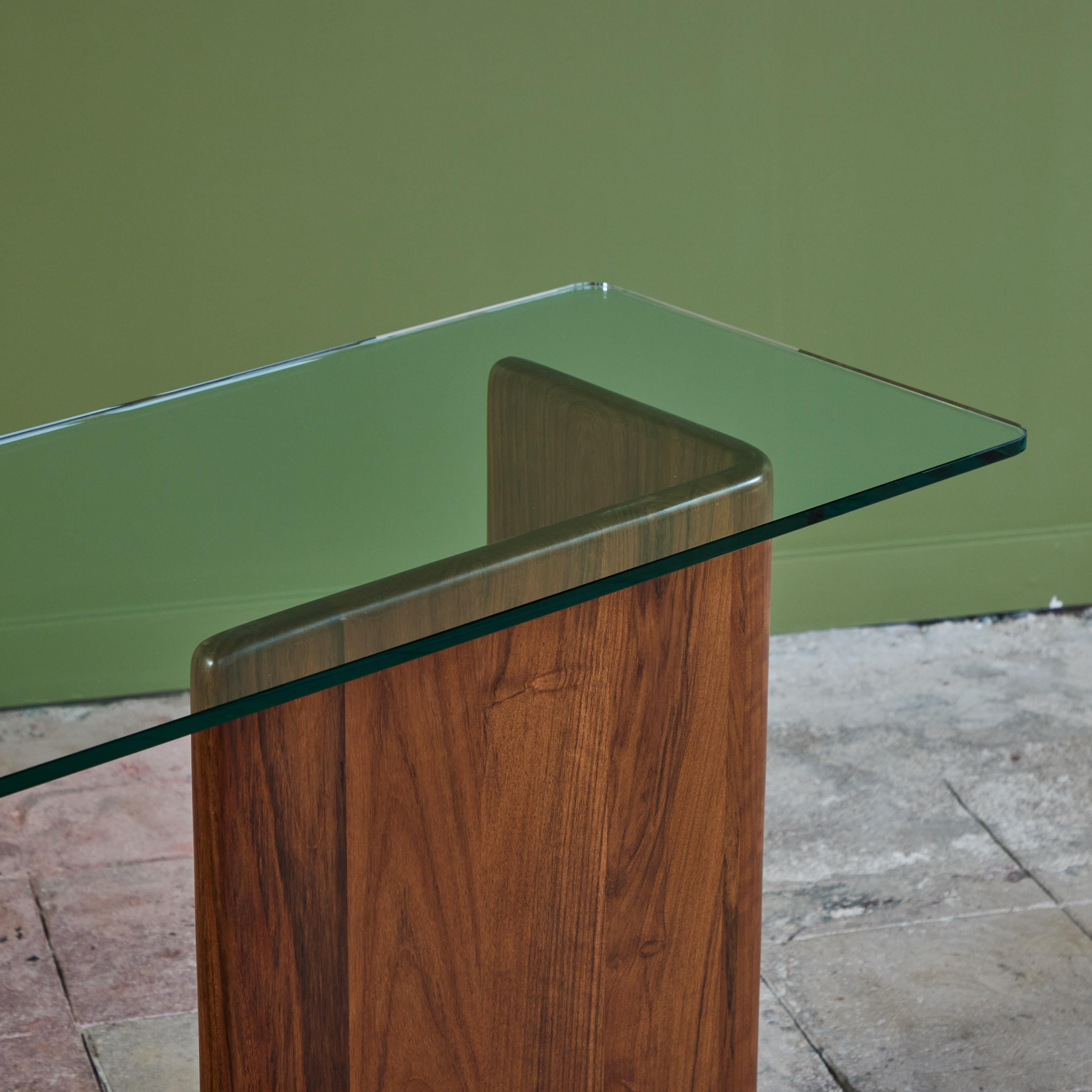 Gerald Mccabe Shedua and Glass Console For Sale 6