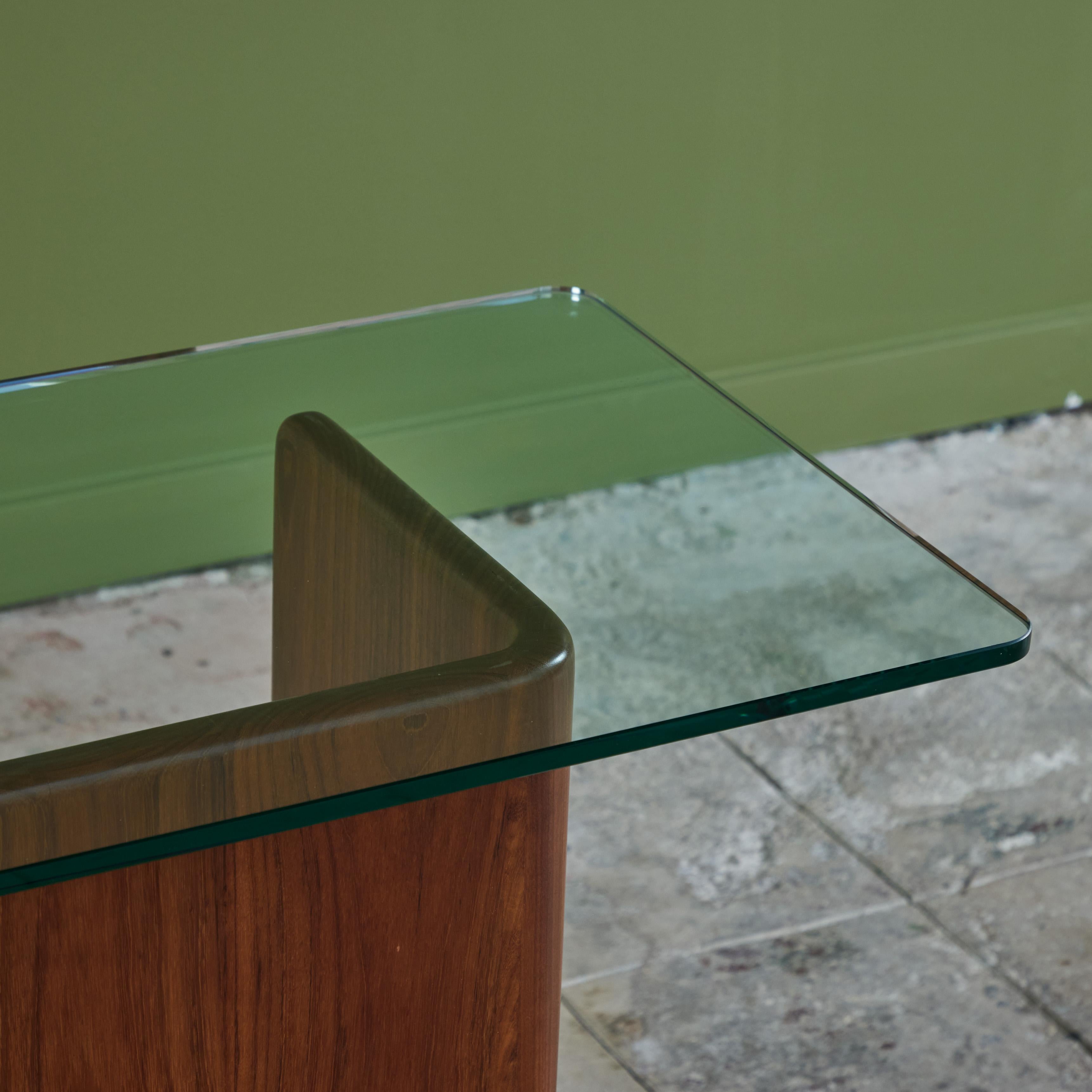 Gerald Mccabe Shedua and Glass Console For Sale 7
