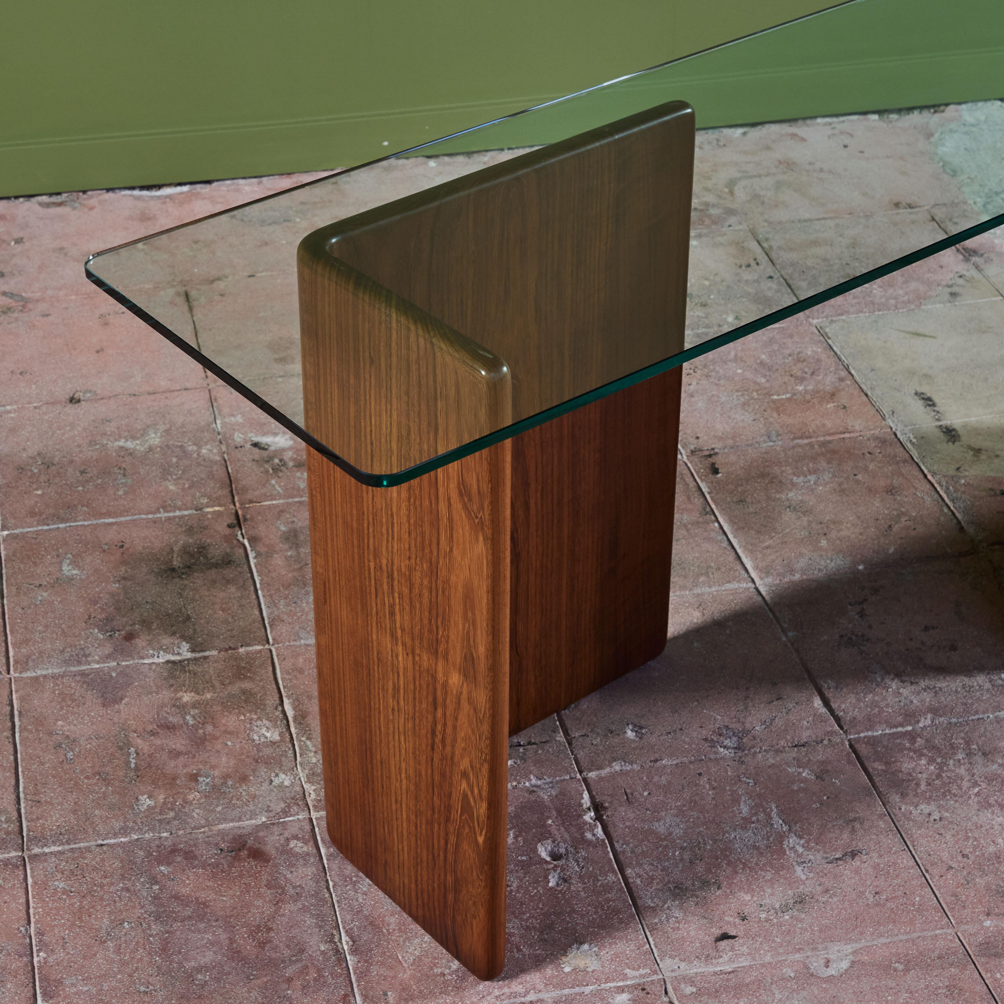 Gerald Mccabe Shedua and Glass Console For Sale 8