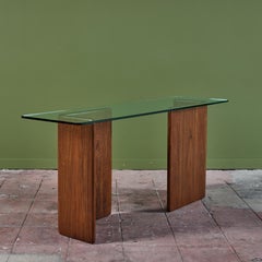 Gerald Mccabe Shedua and Glass Console