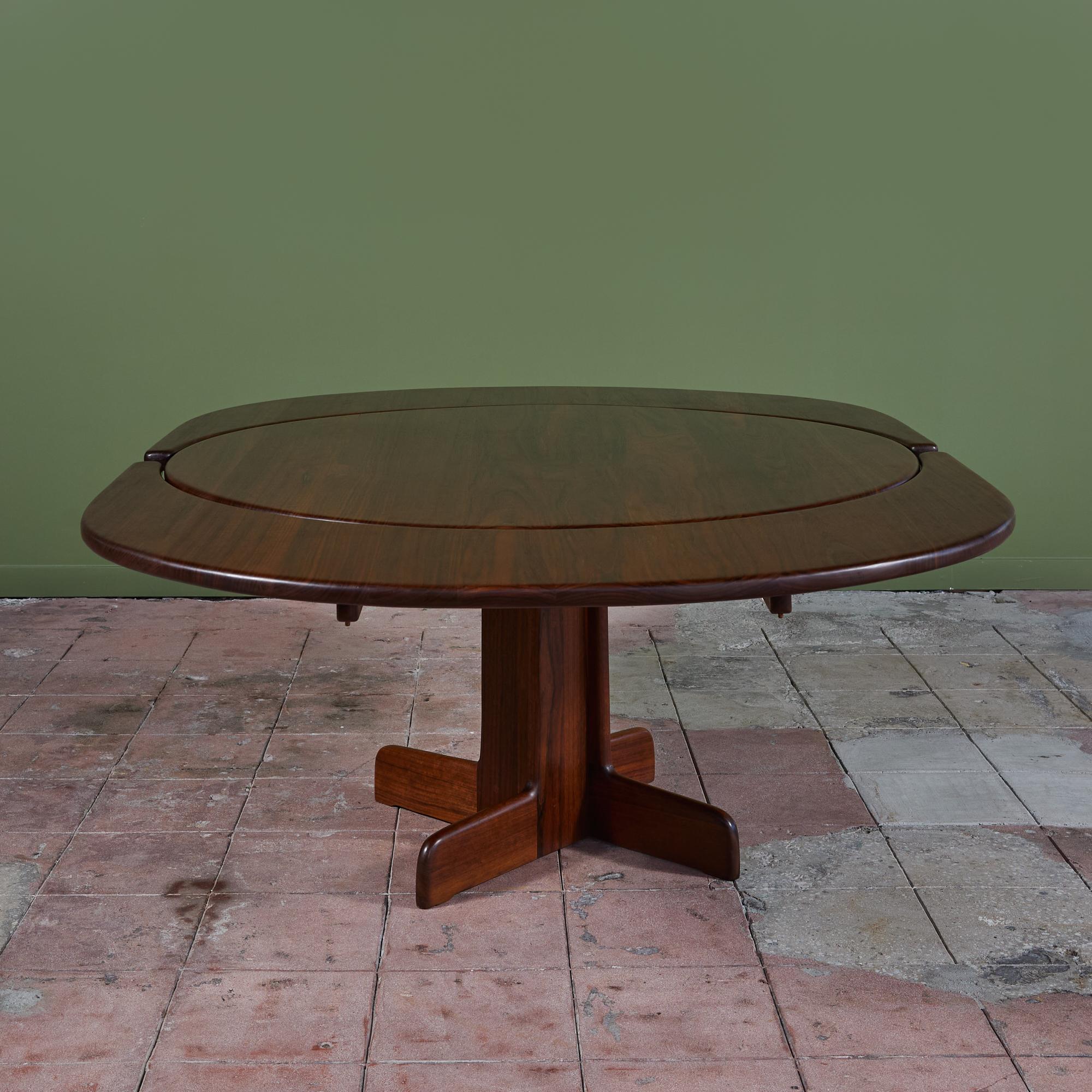 Oiled Gerald McCabe Shedua Dining Table For Sale
