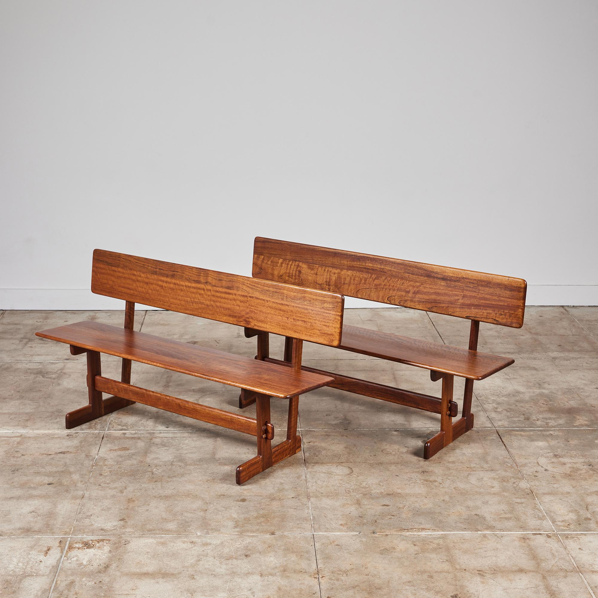 Gerald McCabe Shedua Trestle Bench For Sale 3