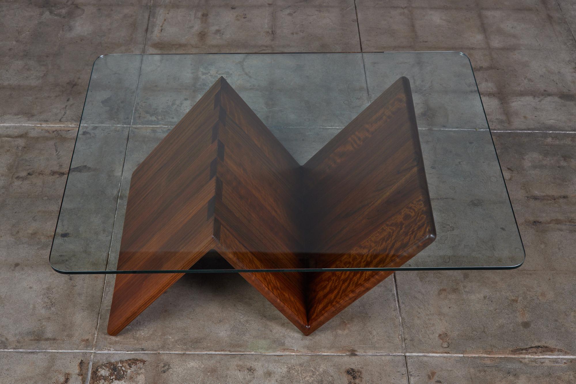 Gerald McCabe Shedua Zig Zag Coffee Table In Excellent Condition In Los Angeles, CA