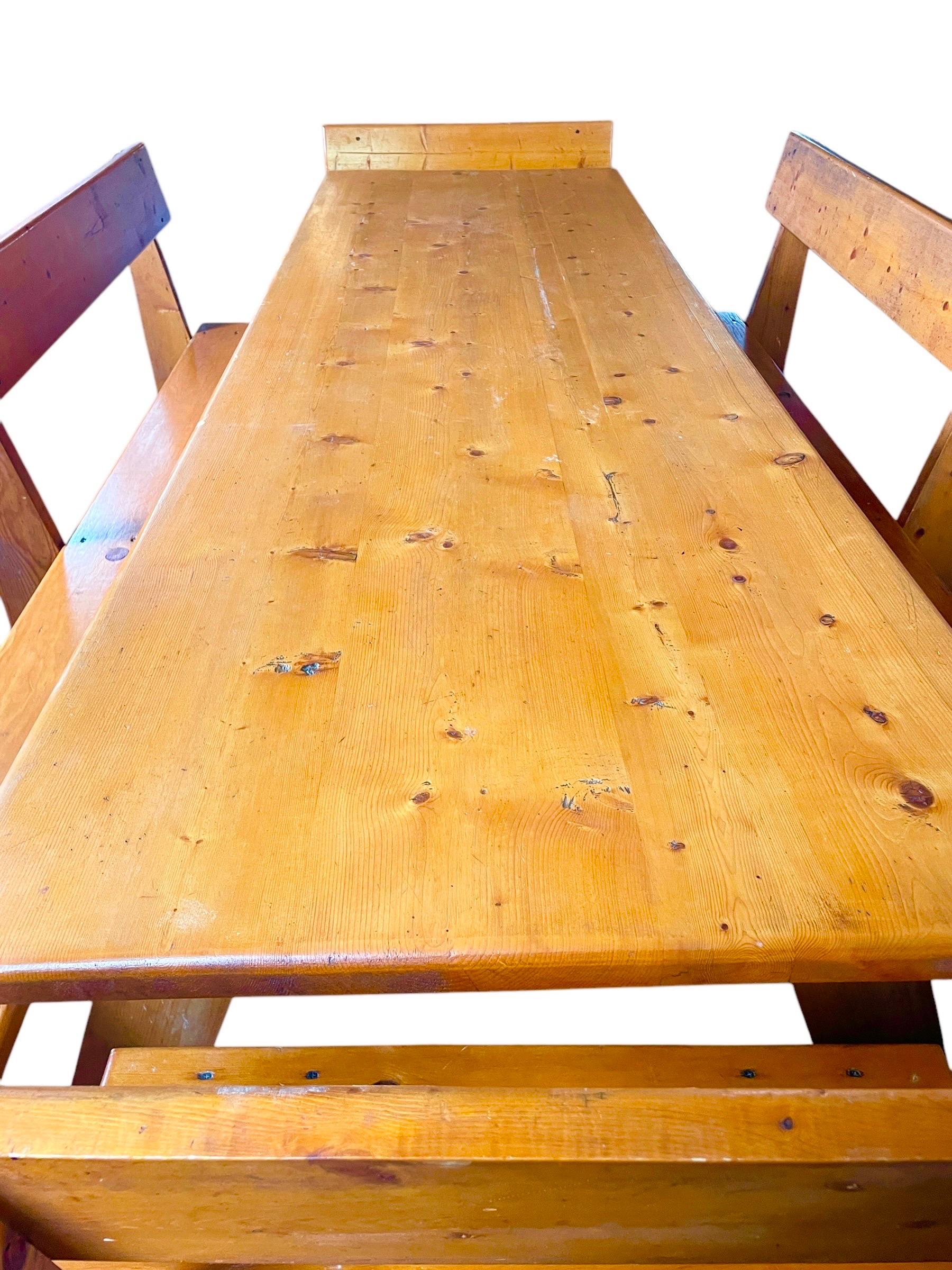 Gerald McCabe Style Dining Set Table Dining Table Breakfast Nook Dining Set In Good Condition For Sale In Rochester, NY