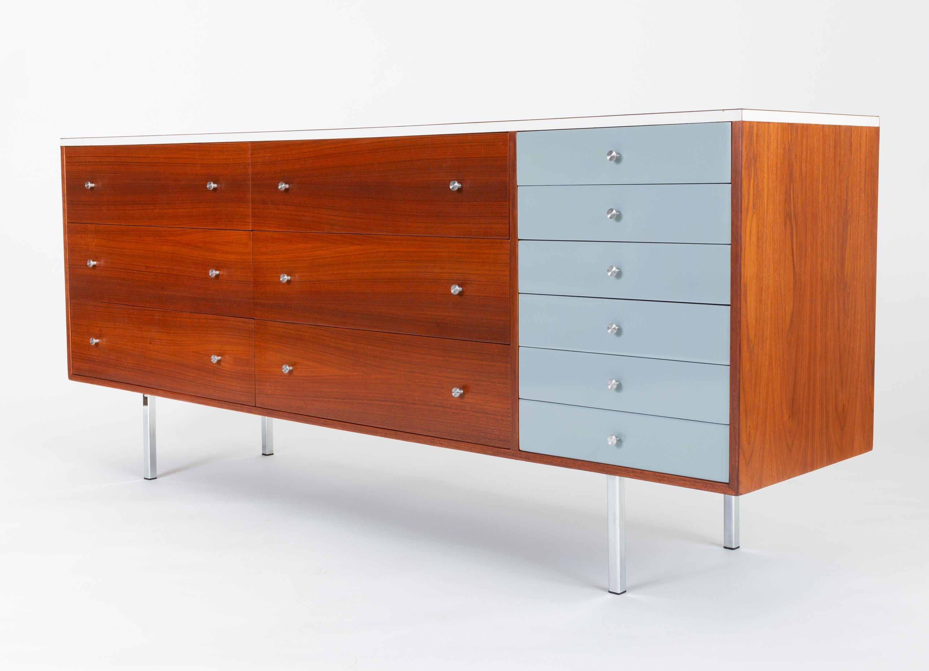 Mid-Century Modern Gerald McCabe Twelve-Drawer Dresser with Laminate Top