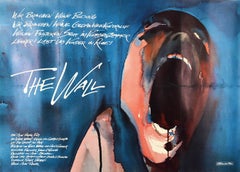 Affiche vintage d'origine Pink Floyd Another Brick In The Wall Rock Music, Film d'art