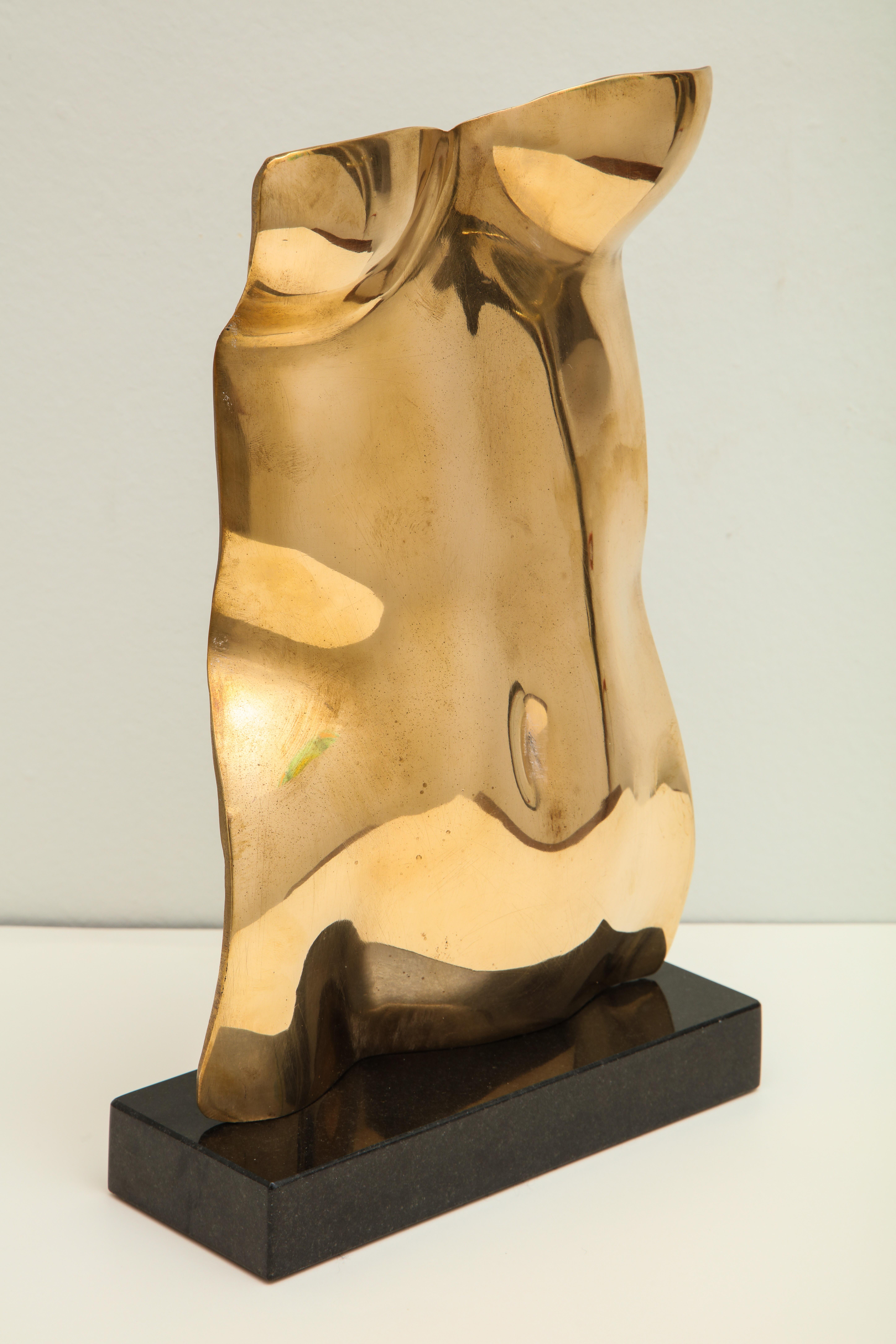 Contemporary  Sculpture Gold Torso By Gerald Siciliano For Sale 8