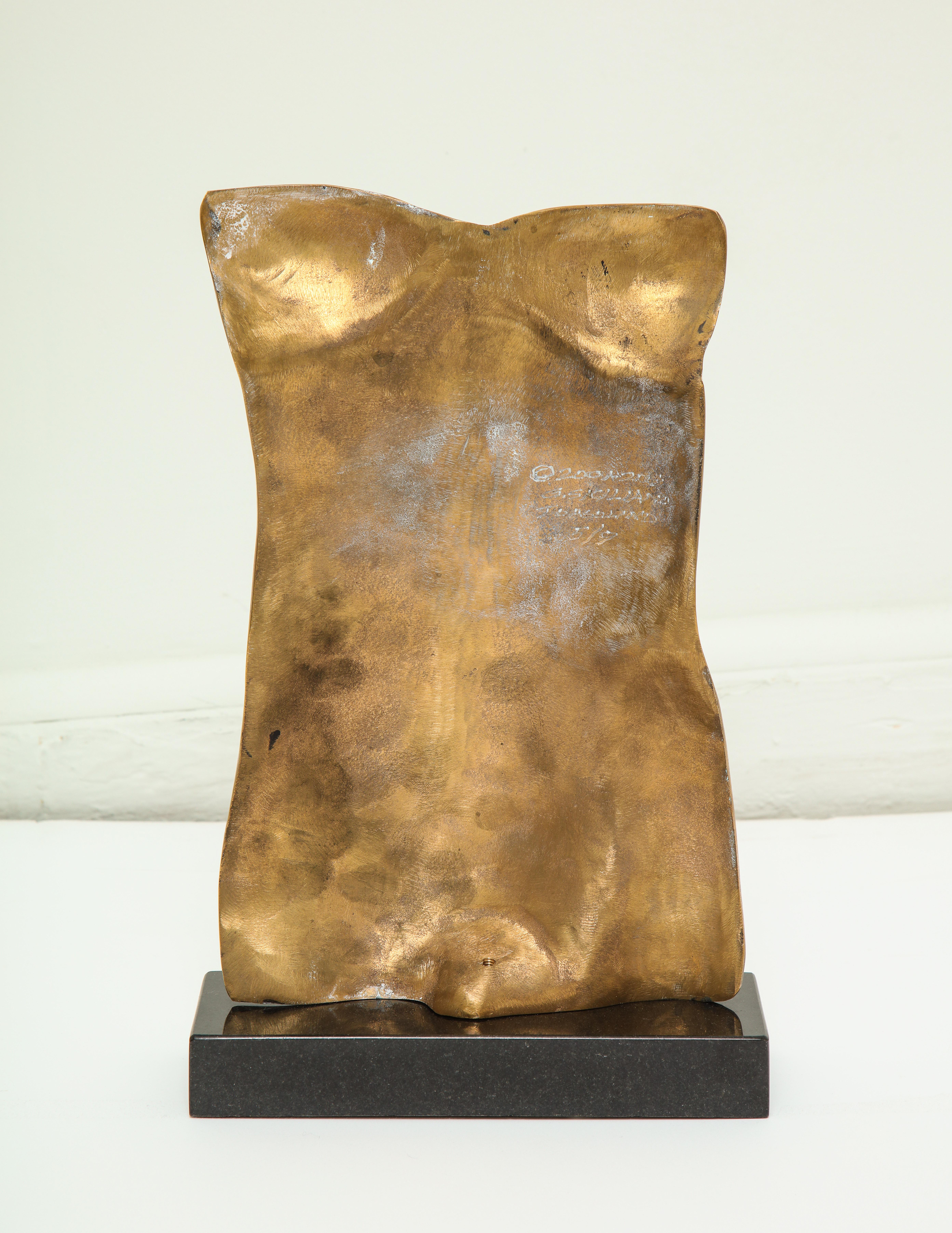Contemporary  Sculpture Gold Torso By Gerald Siciliano For Sale 2