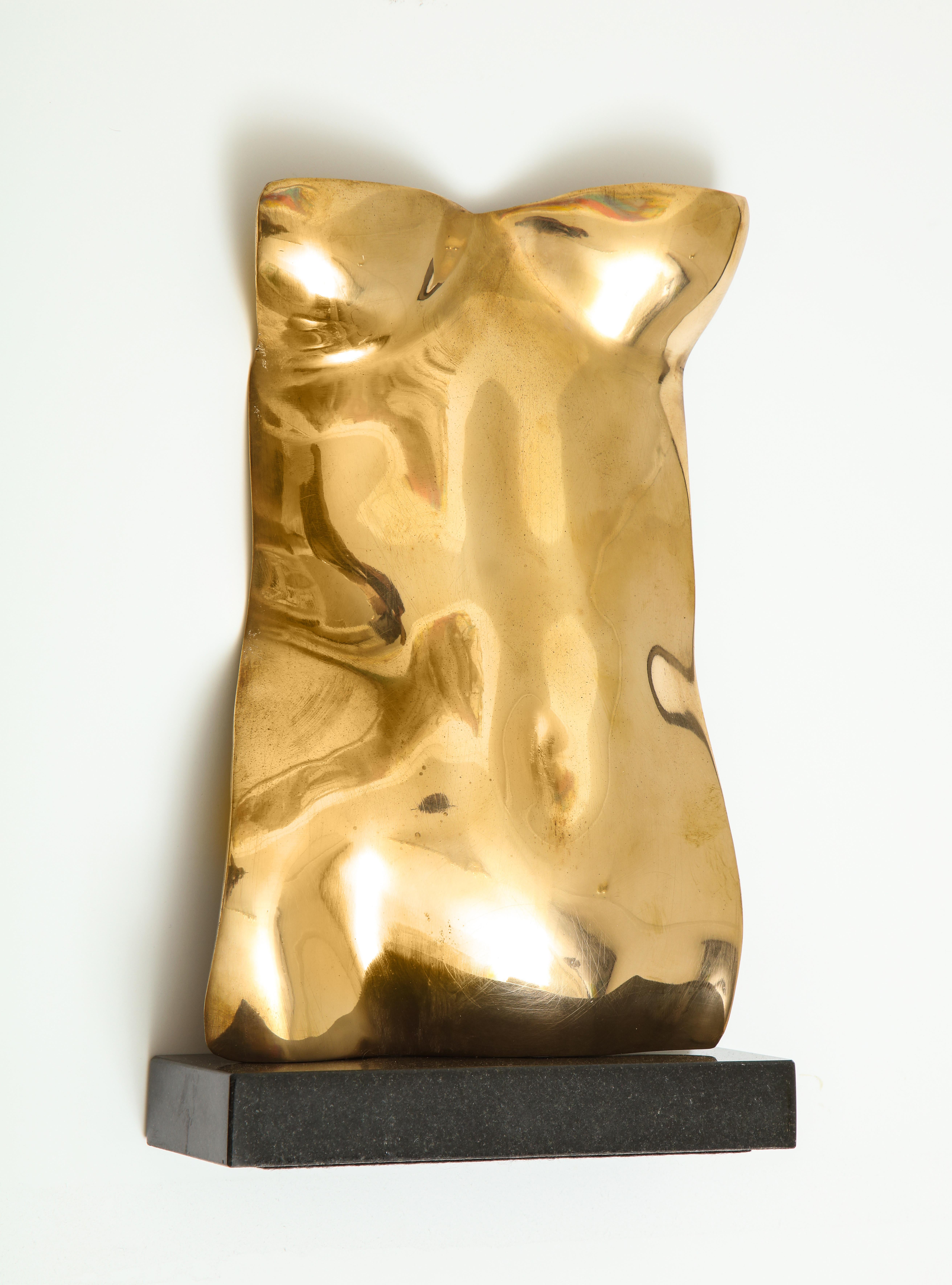 Contemporary  Sculpture Gold Torso By Gerald Siciliano For Sale 5