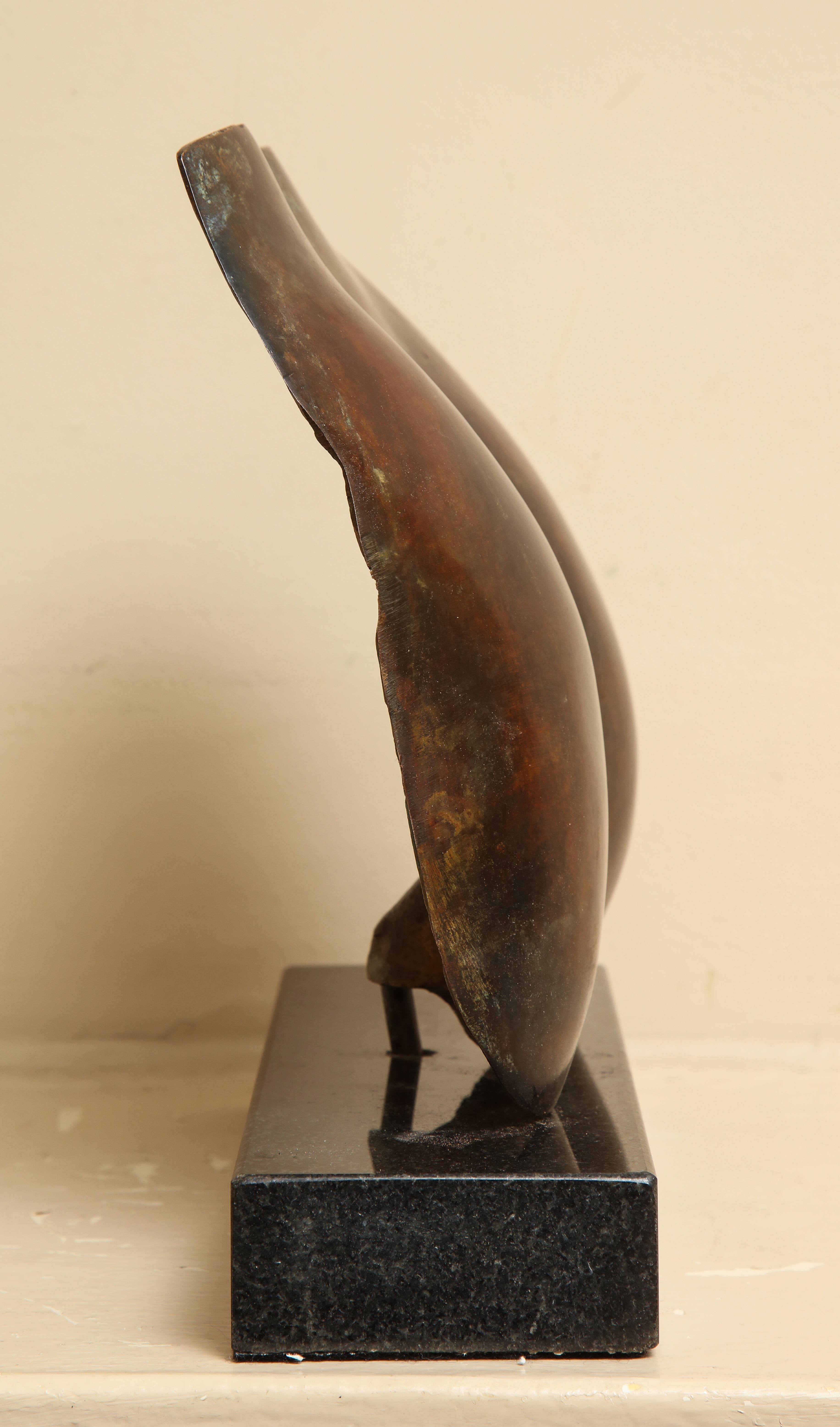 Contemporary Sculture, Chiapa II (Chiapalina) by Gerald Sciciliano - Gold Figurative Sculpture by Gerald Siciliano